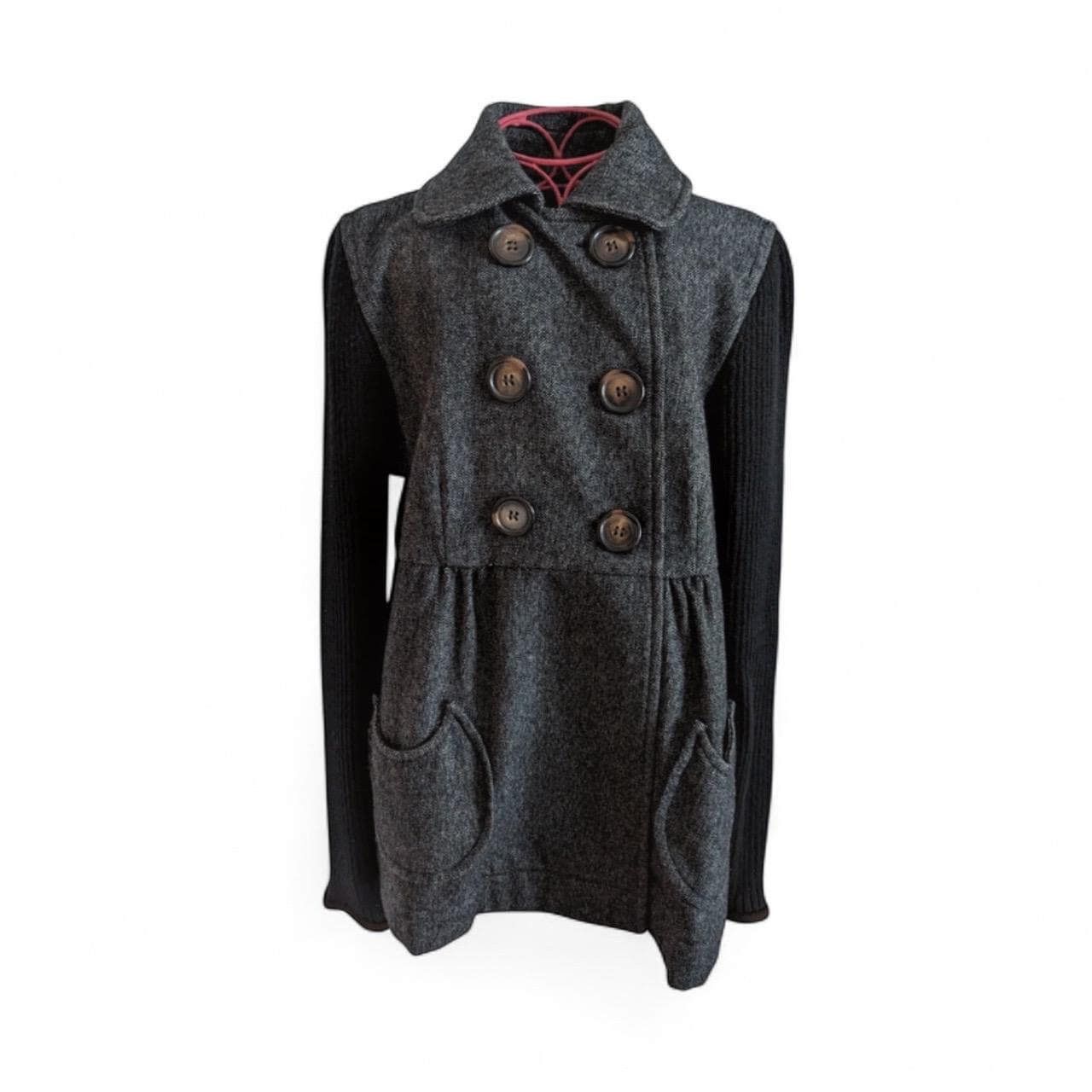 Cop Copine The Cop Copine Wool Big Button Carcoat Size ONE SIZE - 5 Thumbnail