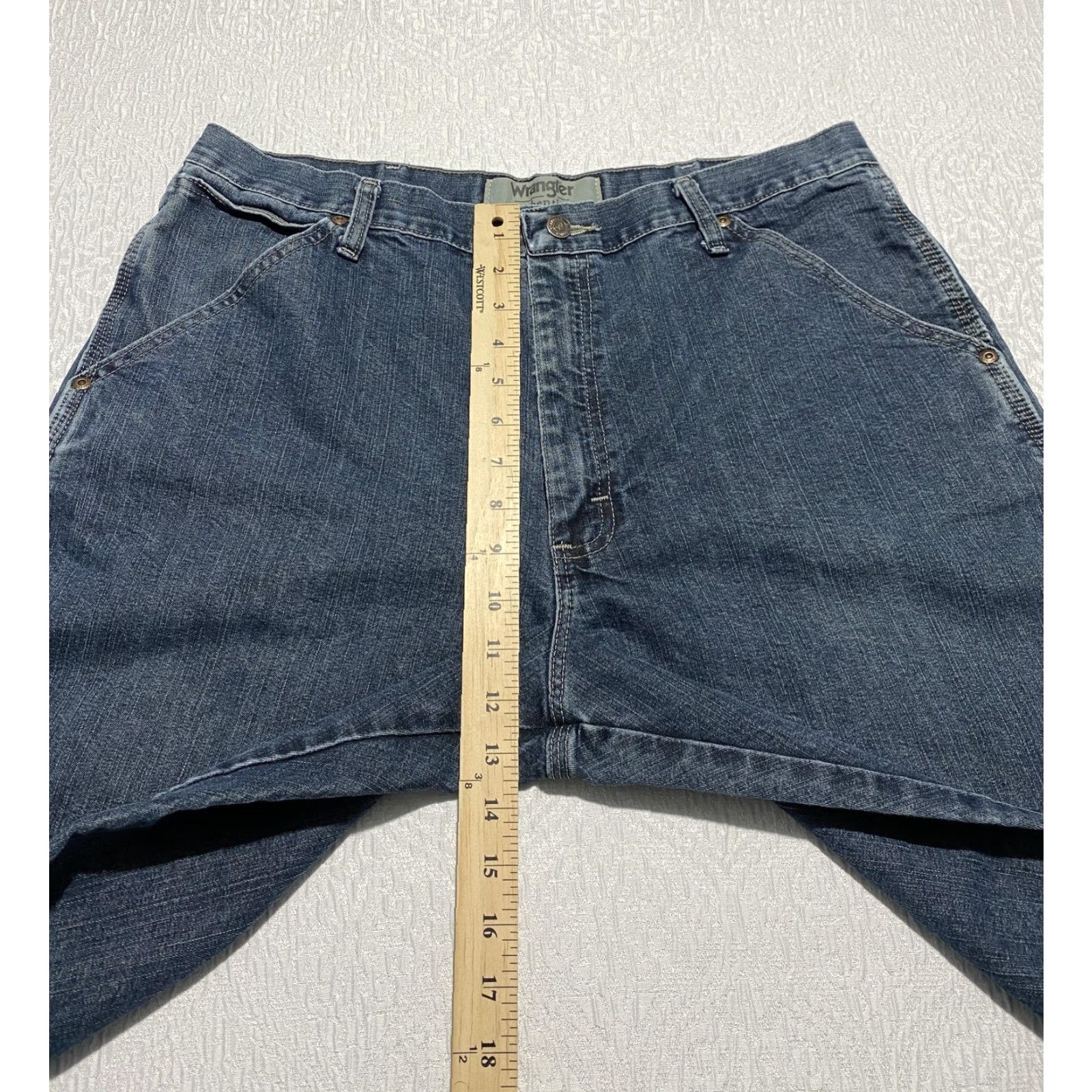 Wrangler Wrangler Authentics Jeans Mens 36x32 Blue Denim Carpenter Workwear Relaxed Fit Jeans Size US 36 / EU 52 - 6 Thumbnail