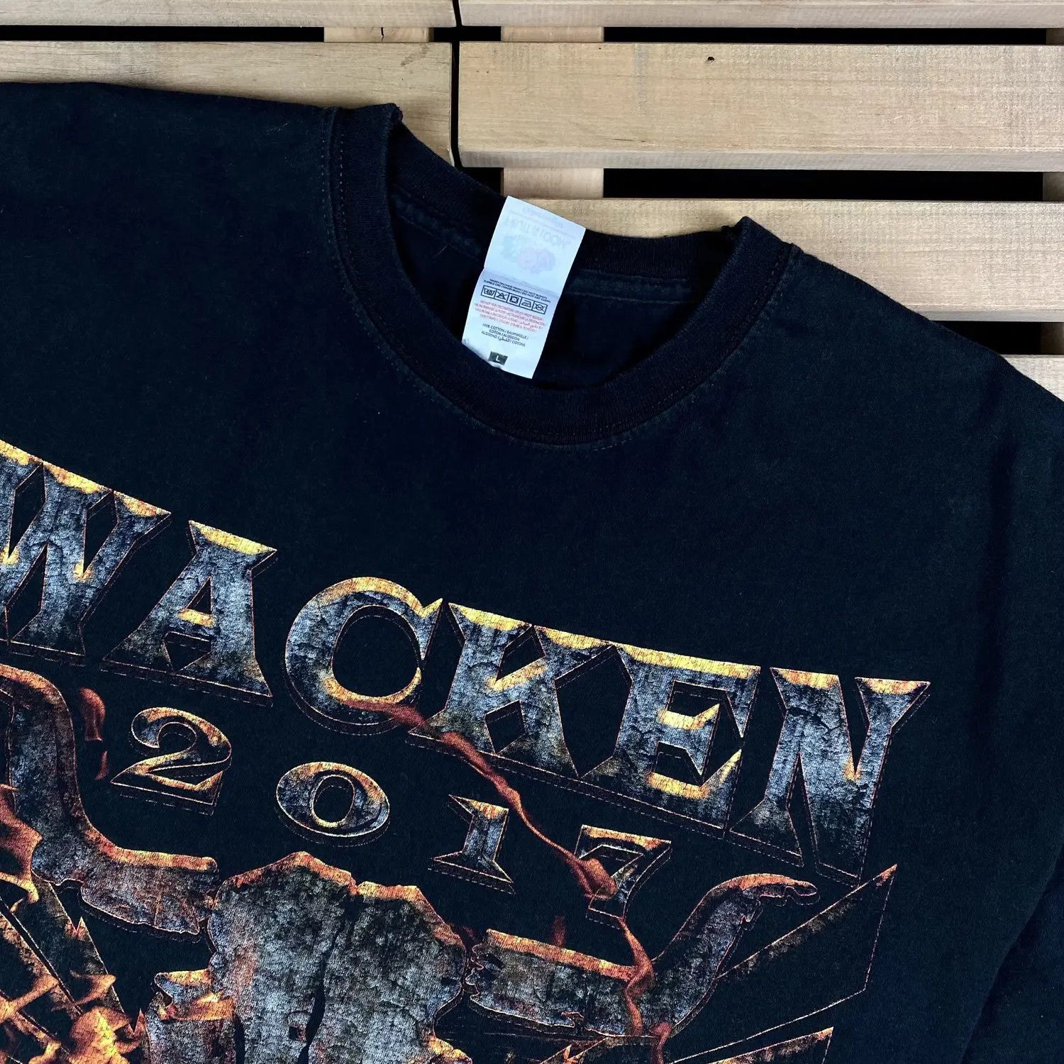 Band Tees Mens Vintage T Shirt Wacken Size L Size US L / EU 52-54 / 3 - 2 Thumbnail