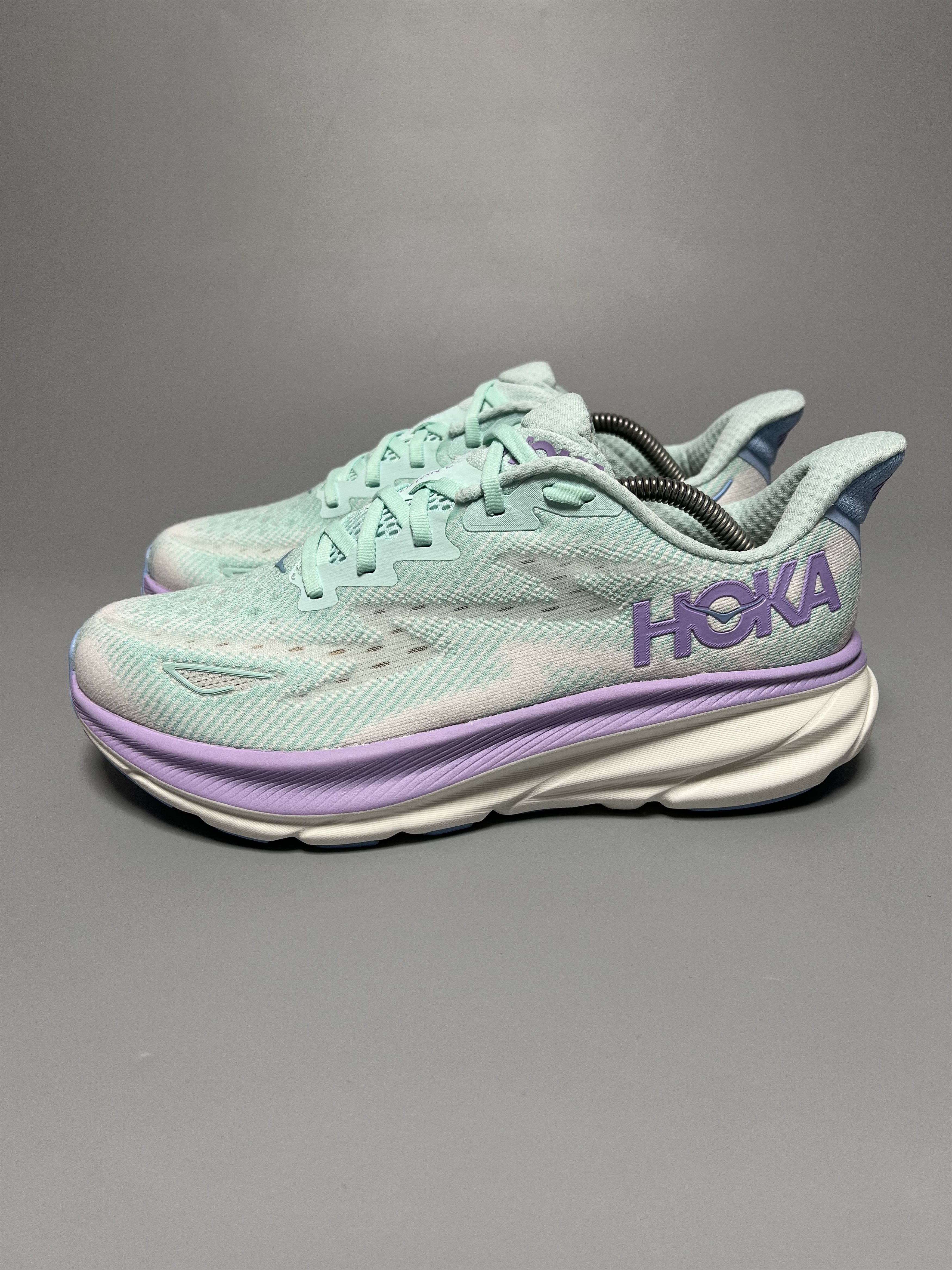 Hoka 9.5D Hoka One One Clifton 9 Wide Running Shoes Walking Gym Size US 9.5 / IT 39.5 - 2 Thumbnail