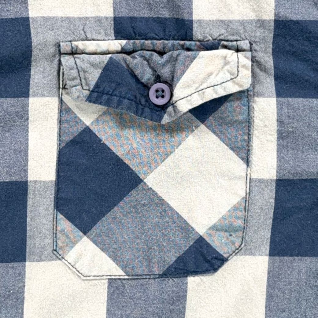 Vintage Free Nature Shirt Men MEDIUM Blue Buffalo Check Button Up Size US M / EU 48-50 / 2 - 5 Thumbnail
