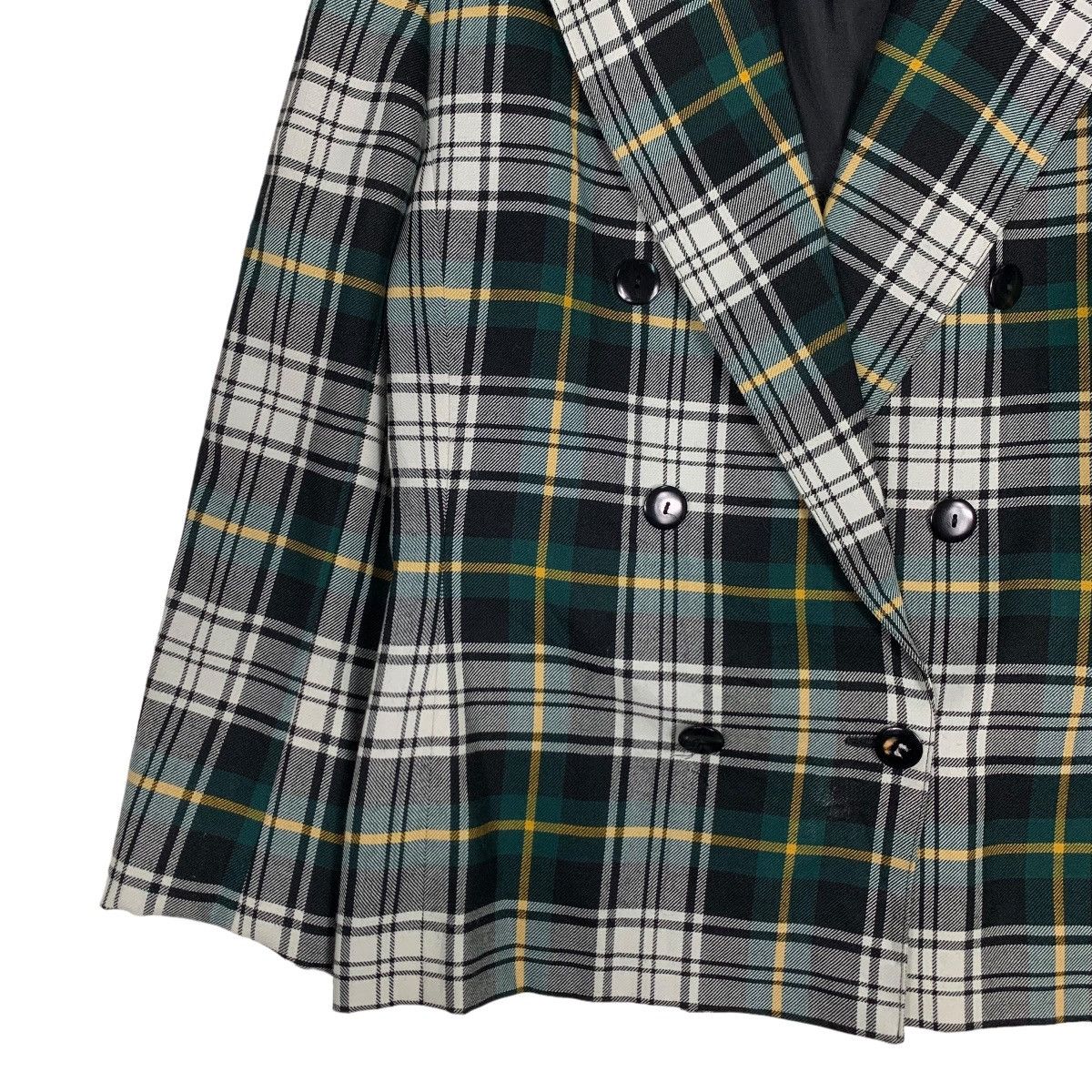 Japanese Brand GERARD PASQUIER Tartan Double Breasted Coat Jacket #0531-C24 Size S / US 4 / IT 40 - 3 Thumbnail