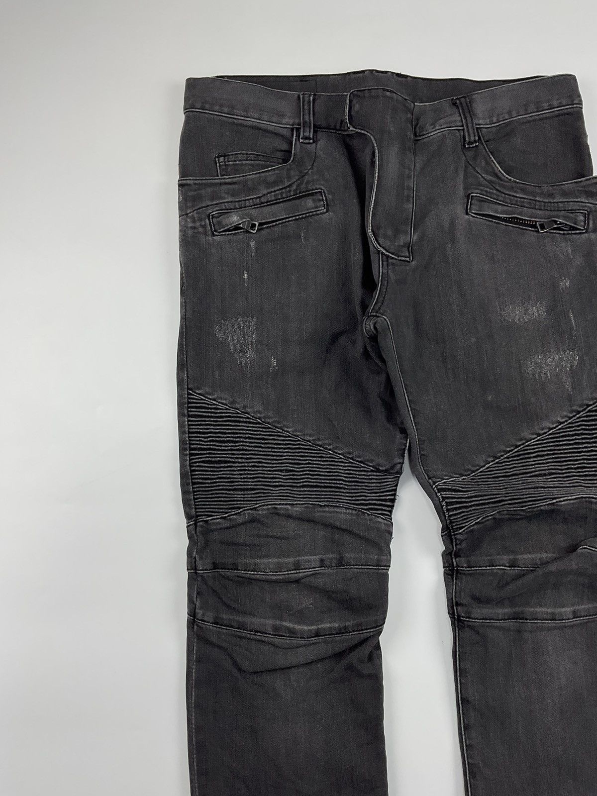Balmain Balmain Distressed Biker Jeans Size US 32 / EU 48 - 3 Thumbnail