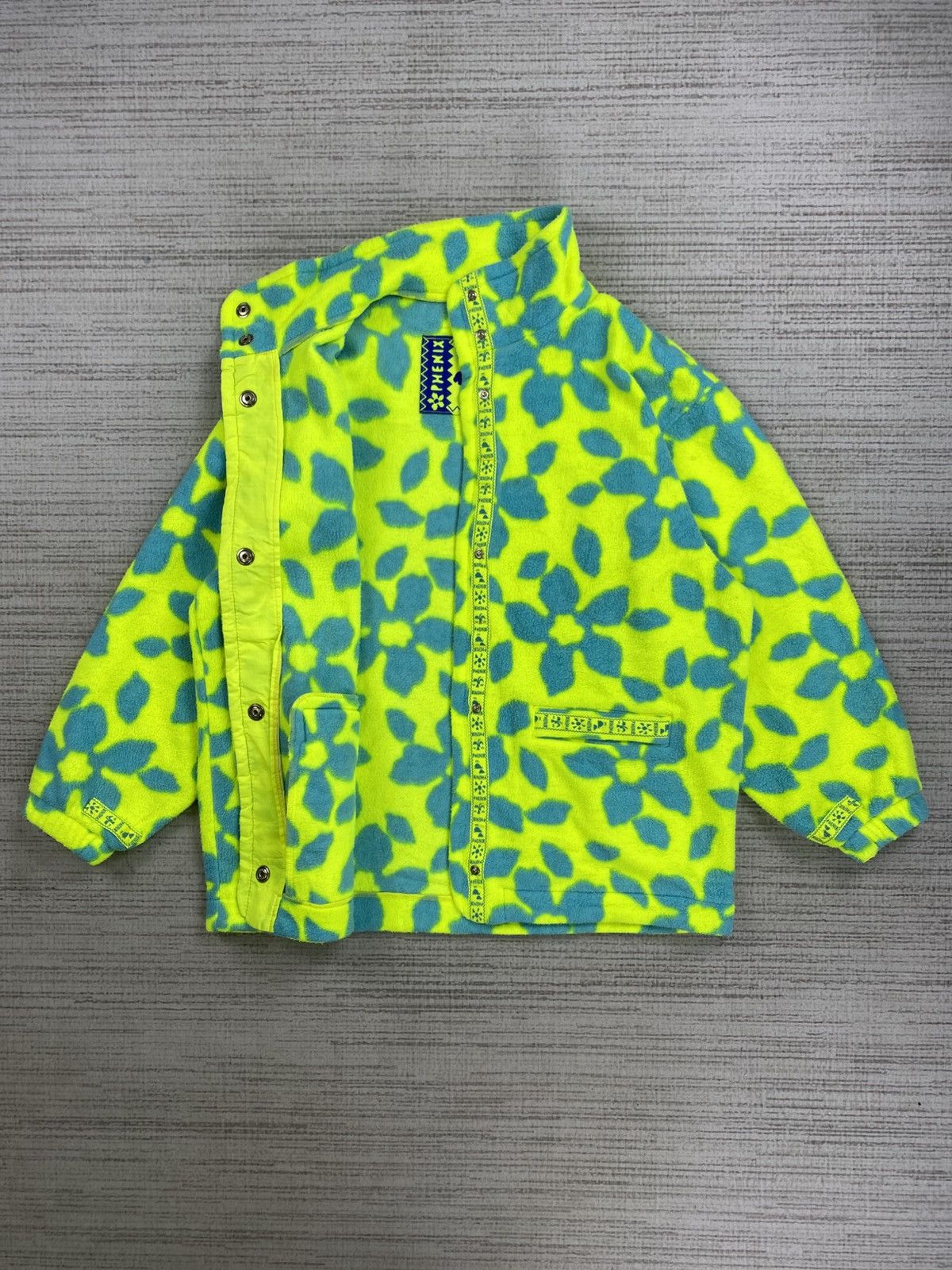 Vintage Phenix Rare Abstract Flower Winter Season Jacket