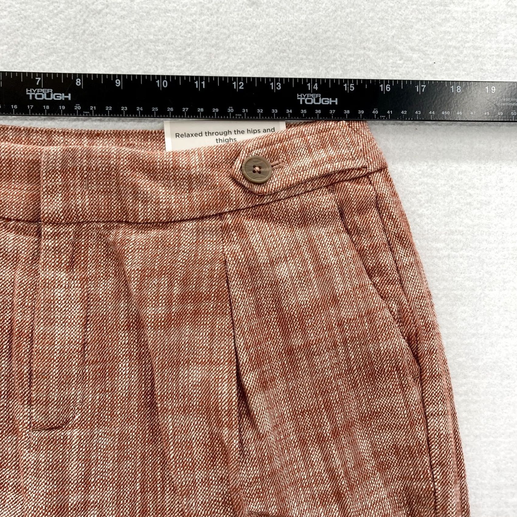 Vintage Christopher & Banks Pants Women's 8 Red Straight Leg Adjustable Waist Trouser Size 30" / US 8 / IT 44 - 6 Thumbnail