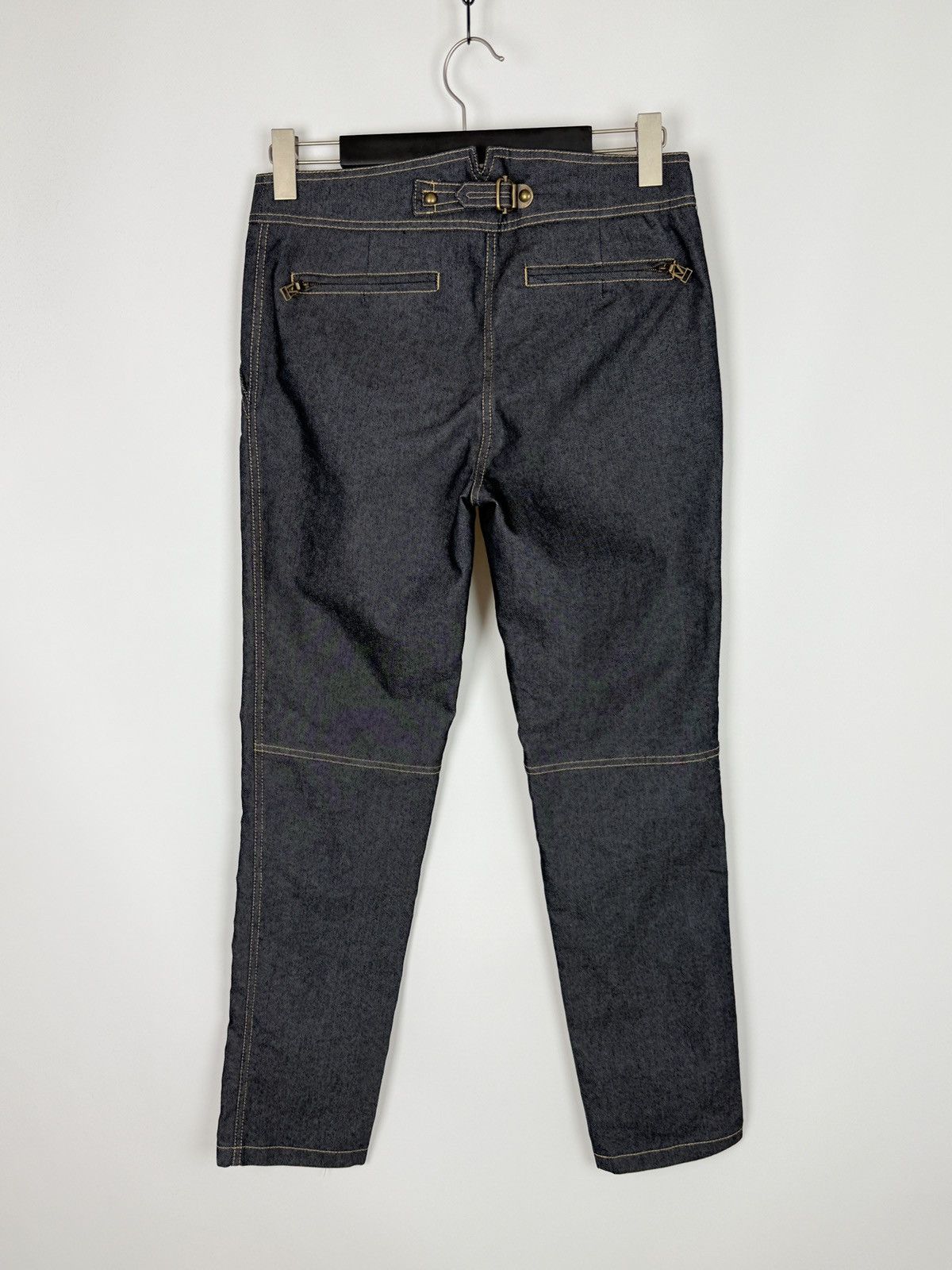 Max Mara Y2K Vintage Max Mara Fishtail Buckleback Denim Jeans Pants 8 Size 30" / US 8 / IT 44 - 6 Thumbnail