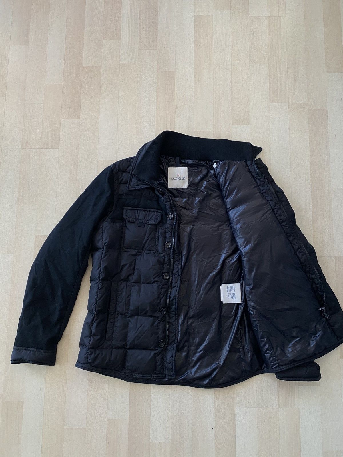Moncler Moncler Down Jacket Black Patch Blais Giubbotto Size US L / EU 52-54 / 3 - 11 Thumbnail