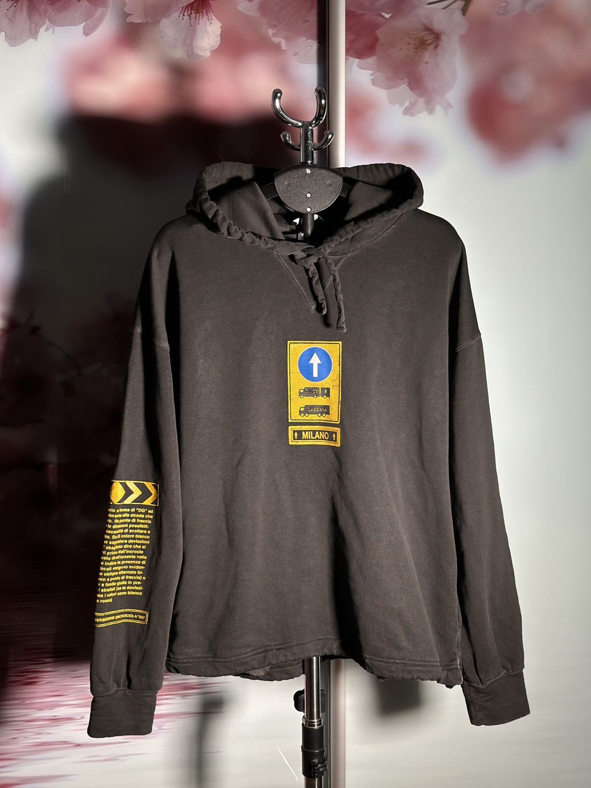 Dolce & Gabbana DOLCE & GABBANA Sweater Black Cotton Hooded DG Shield 🔥🔥 Size US S / EU 44-46 / 1 - 2 Thumbnail