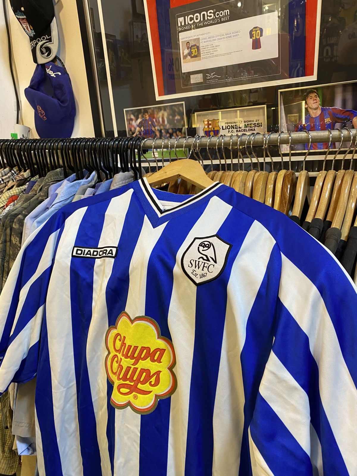 Diadora Vintage Sheffield Wednesday Home Kit Size US XL / EU 56 / 4 - 2 Thumbnail