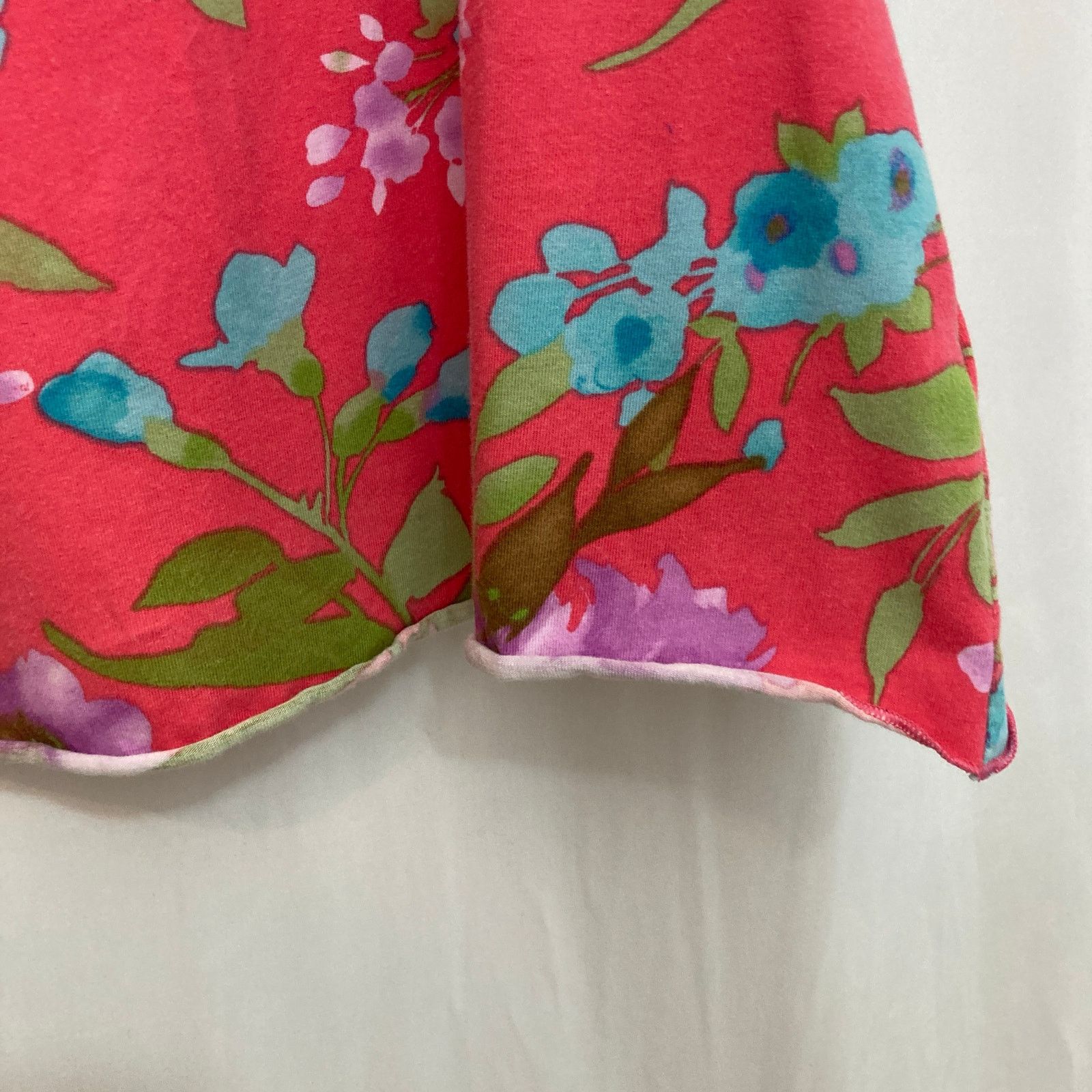 Other Caribbean Joe Pink Blue Floral Short Sleeve Blouse Top Size XL / US 12-14 / IT 48-50 - 5 Thumbnail