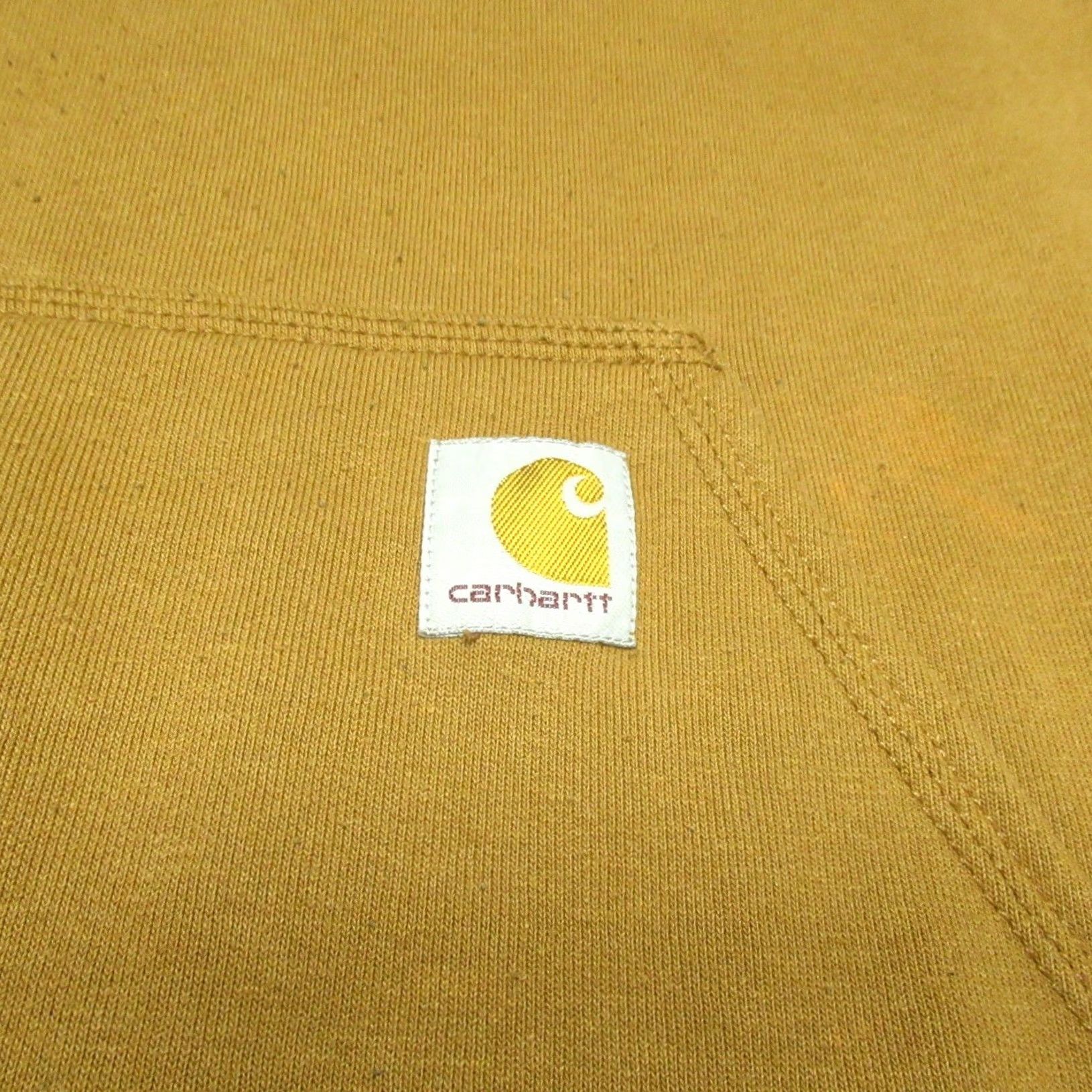 Carhartt VINTAGE? No — Carhartt Logo Sleeve Sweatshirt Mens L Brown Midweight Pullover Graphic Front Pocket Hooded K288 BRN Size US L / EU 52-54 / 3 - 2 Thumbnail
