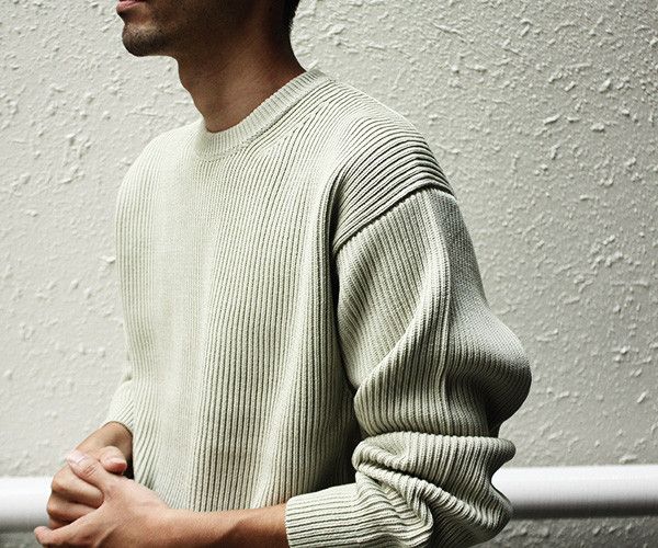 Auralee aa . 4 . as new . SUPER FINE WOOL RIB KNIT BIG P/O .A6AP01RK Size US S / EU 44-46 / 1 - 3 Thumbnail