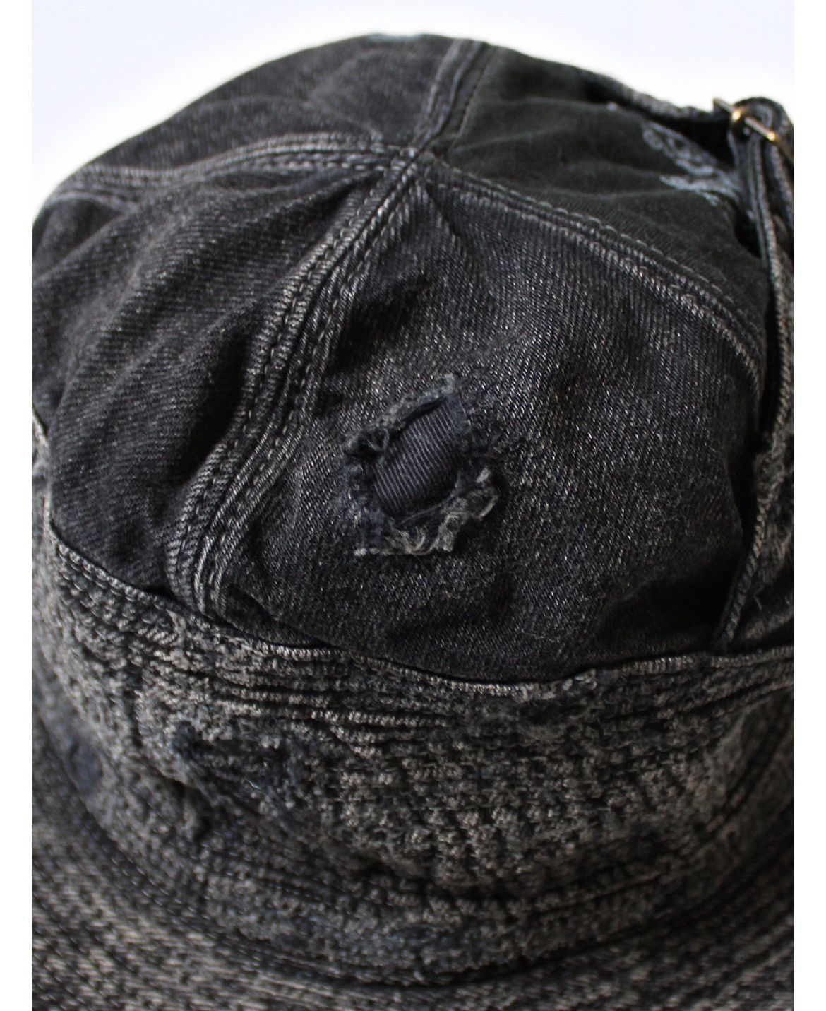 Kapital Kapital old man & sea 11.5oz Crash Remake Black denim hat Size ONE SIZE - 7 Thumbnail