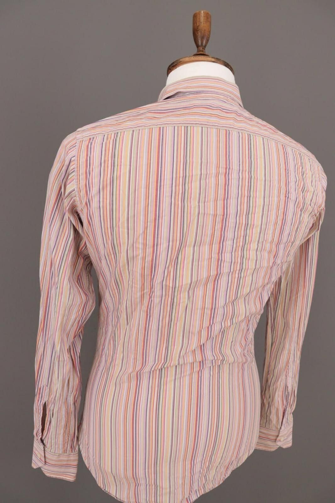 Etro Etro Multicolor Stripe Long Sleeve Button Down Shirt Size 39 Size US M / EU 48-50 / 2 - 12 Thumbnail