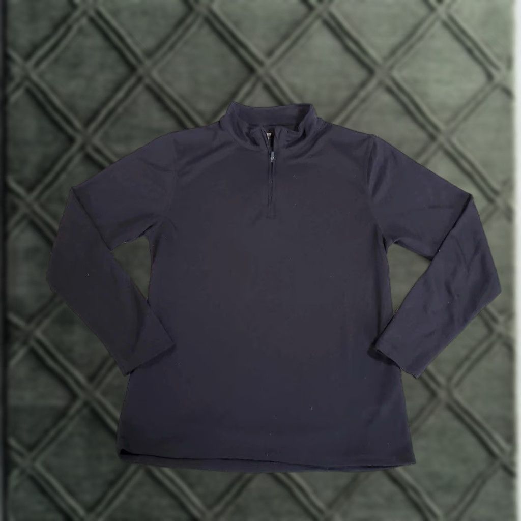 Layer 8 Omni Wool Quarter Zip Pullover Shirt Men XL Black Base Layer Long Sleeve Polyester Wool Size US XL / EU 56 / 4 - 1 Thumbnail