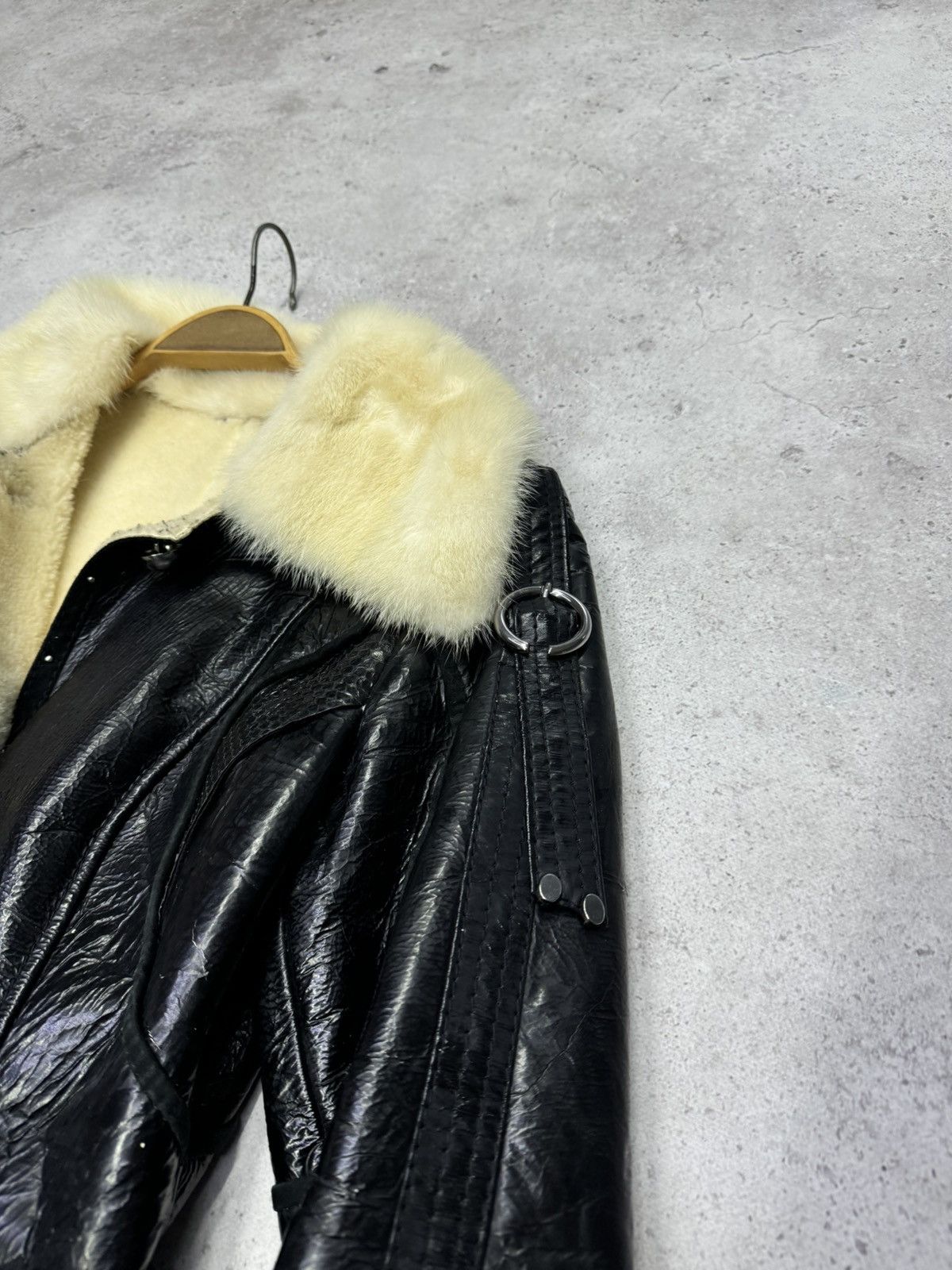 14th Addiction Vintage Patent Leather Bandage Fur Jacket Size US S / EU 44-46 / 1 - 10 Thumbnail