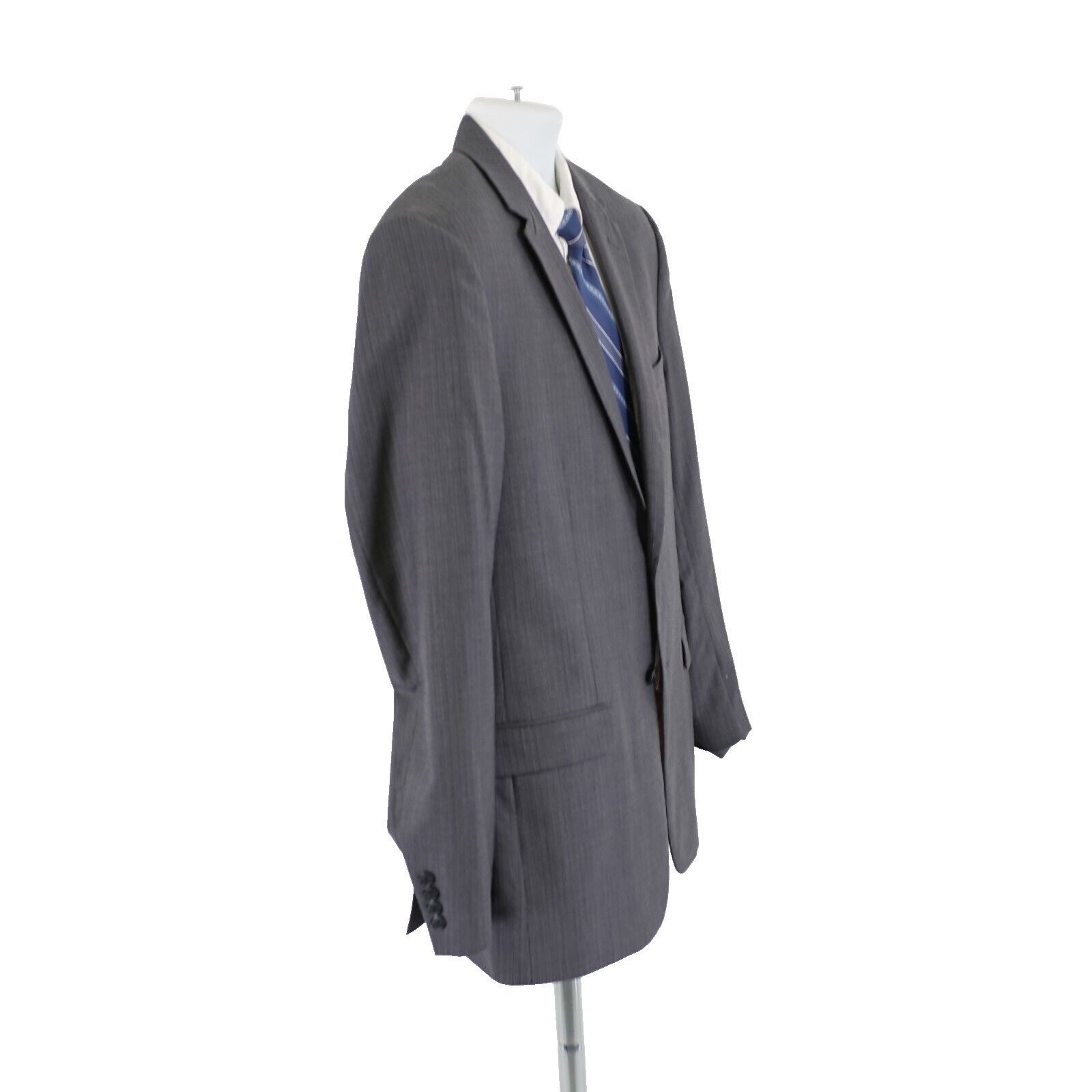 Jos. A. Bank Joseph Jos A Bank Wool Gray Striped 2 Piece Suit 40R / Slim Size 40R - 10 Thumbnail