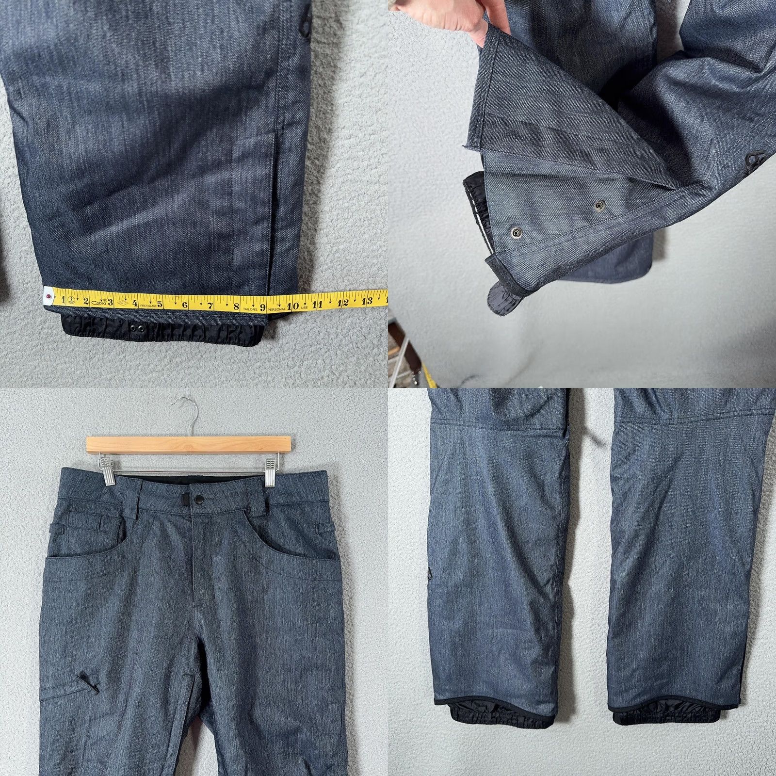 686 686 Authentic Raw Insulated Snow Pants InfiDRY 10K Mens L Large Blue Winter Snow Skiing Pants Mens Size US 33 - 9 Thumbnail