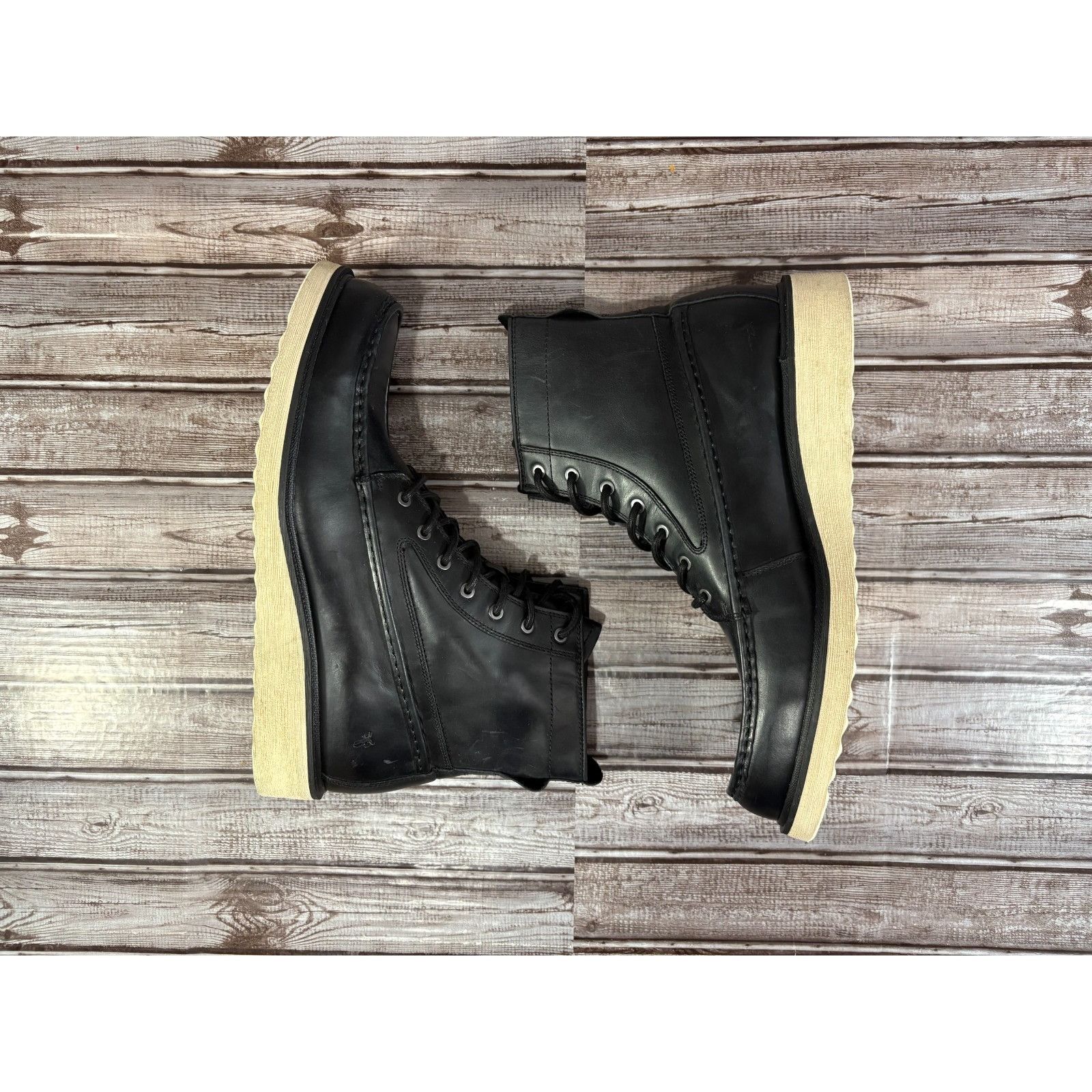 Frye Frye Hyland Moc 80913 sz 13 color black New discontinued cra Size US 13 / EU 46 - 5 Thumbnail