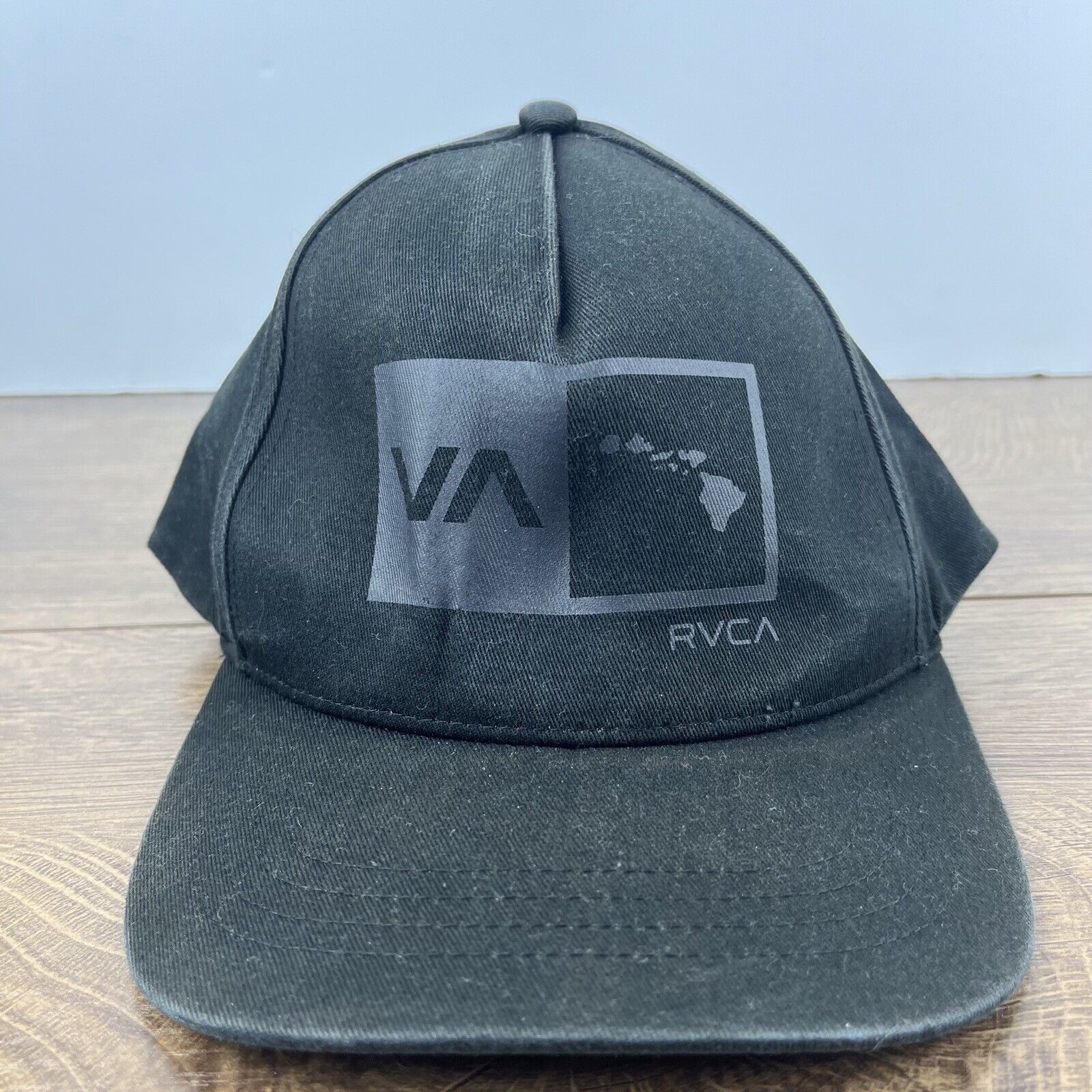 RVCA RVCA Hat RVCA Cap Snapback Hat Black Hat Adjustable Black Ad Size ONE SIZE - 2 Thumbnail