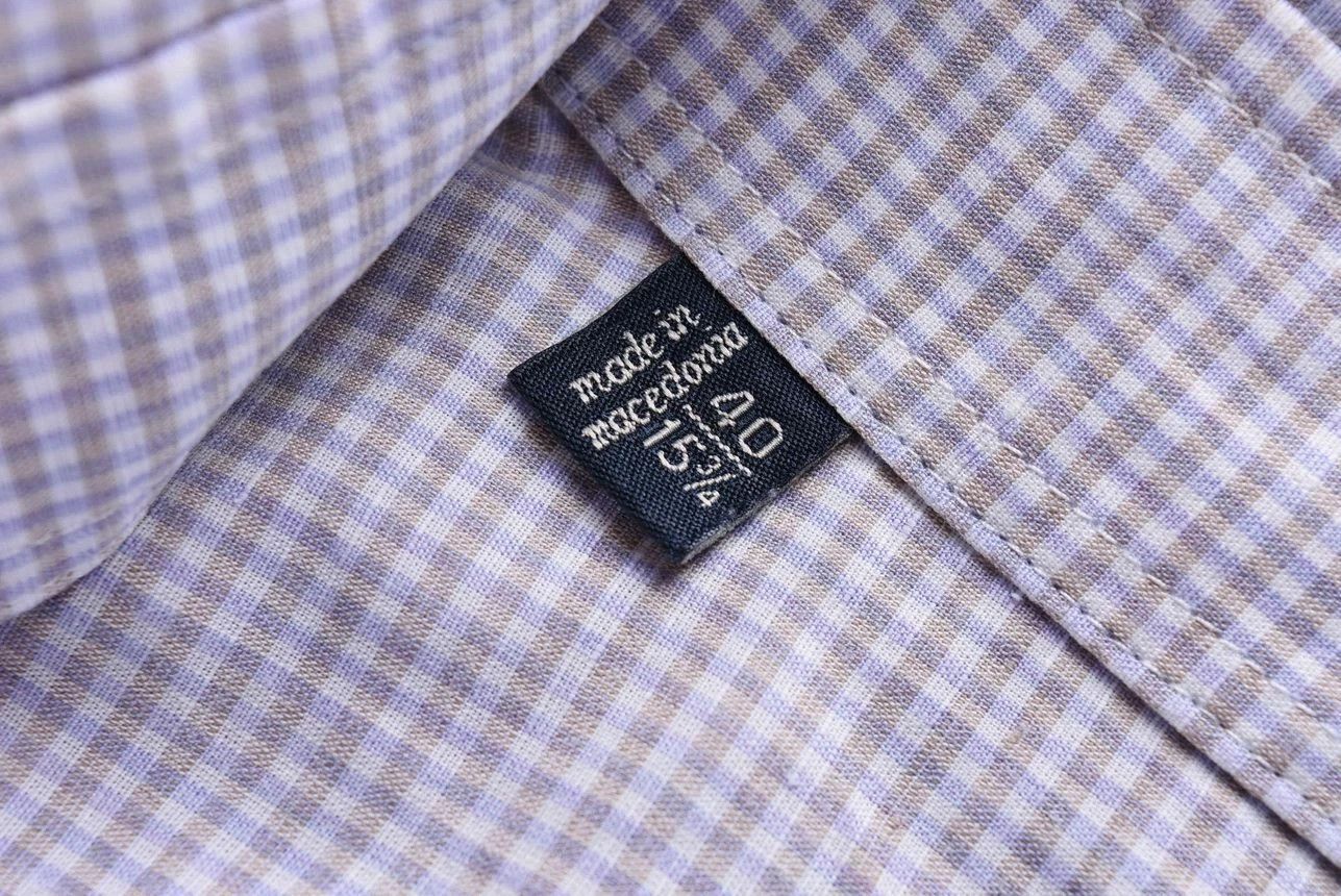 Suitsupply Suitsupply Gingham Check Button Down Cotton Linen Shirt Size US L / EU 52-54 / 3 - 5 Thumbnail