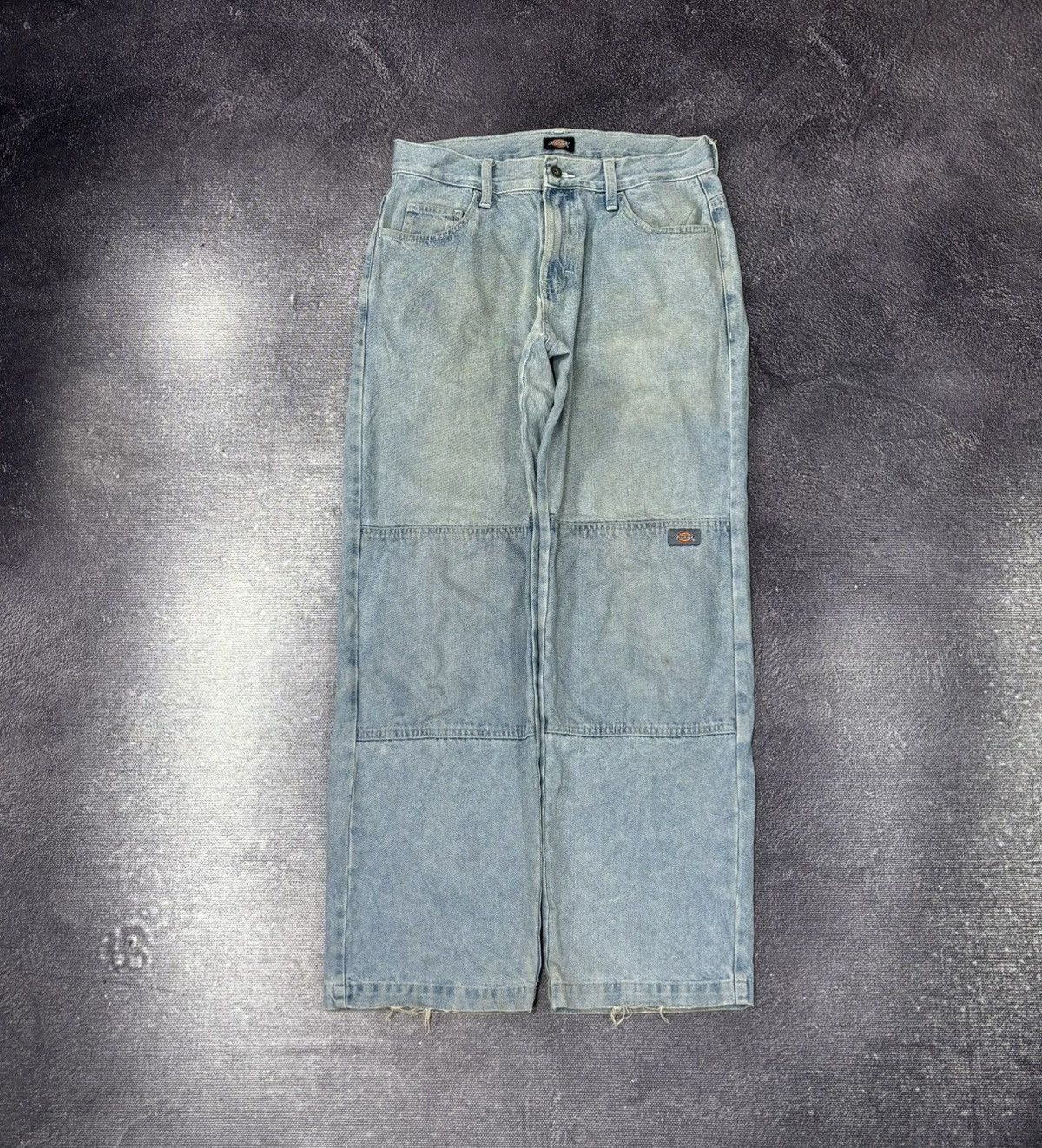 Dickies Vintage Dickies Double Knee Light Blue Denim Baggy Jeans Size US 30 / EU 46 - 1 Thumbnail