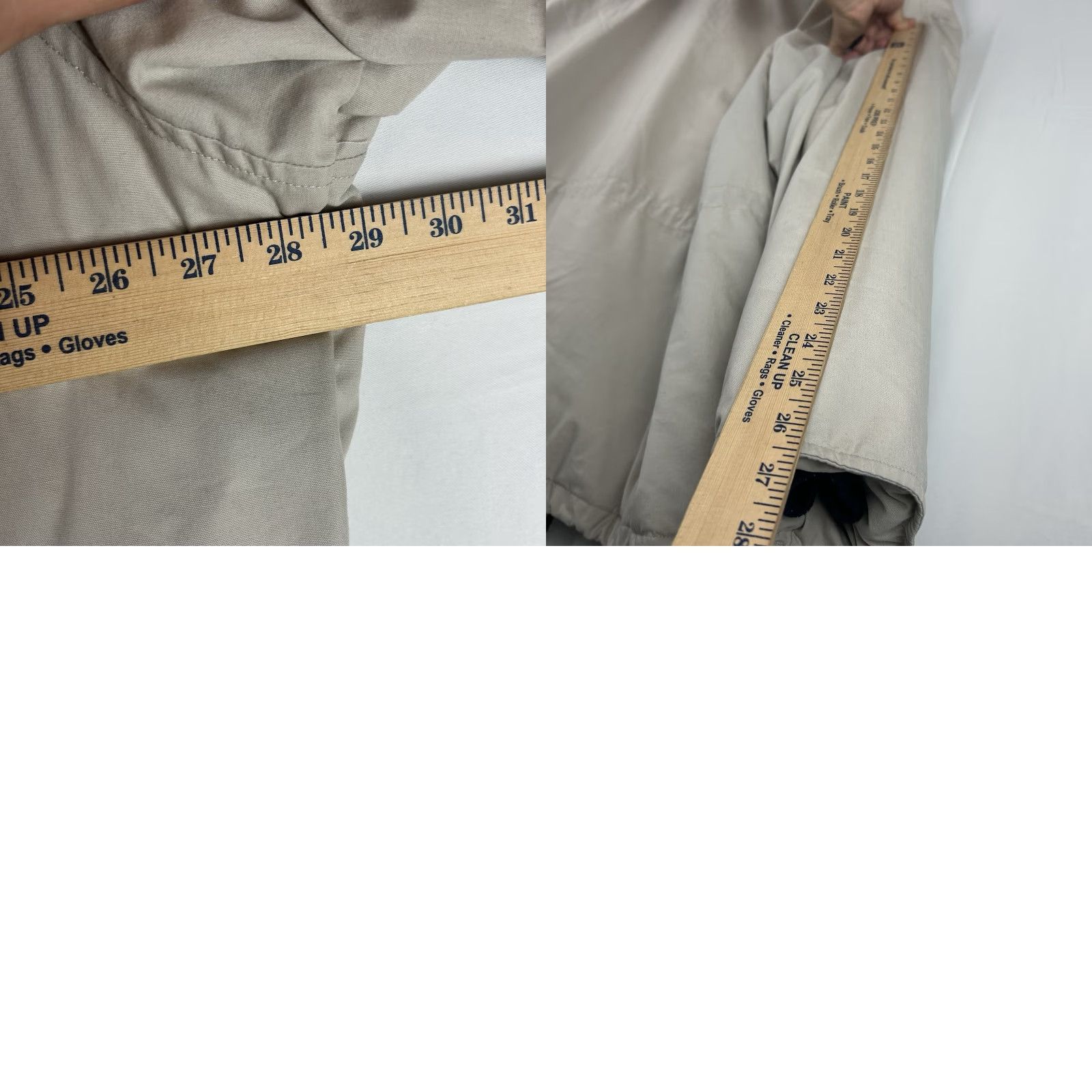 Eddie Bauer Eddie Bauer Jacket Mid-Length Puffer Down Insulation XL Stone/Navy Men Size US XL / EU 56 / 4 - 11 Thumbnail