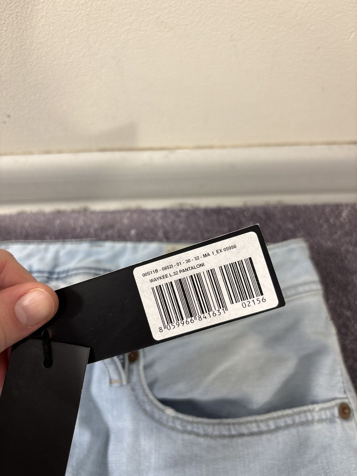 Diesel Diesel Waykee Regular Straight NWT Men’s Blue Denim Jeans Size US 30 / EU 46 - 9 Thumbnail