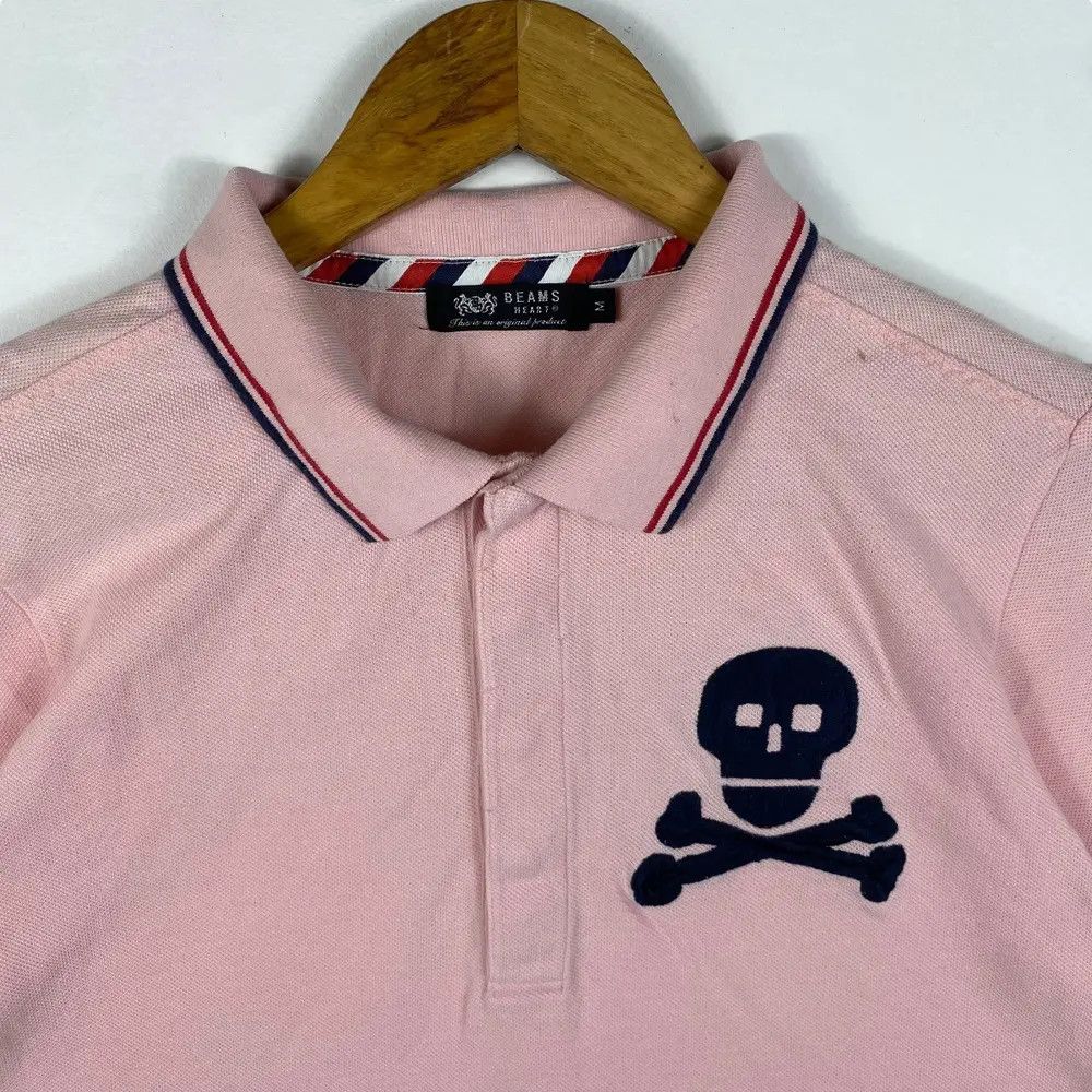 Beams Plus BEAMS HEART By Beams Plus Embroidery Logo Polo Shirt Medium Size M / US 6-8 / IT 42-44 - 2 Thumbnail