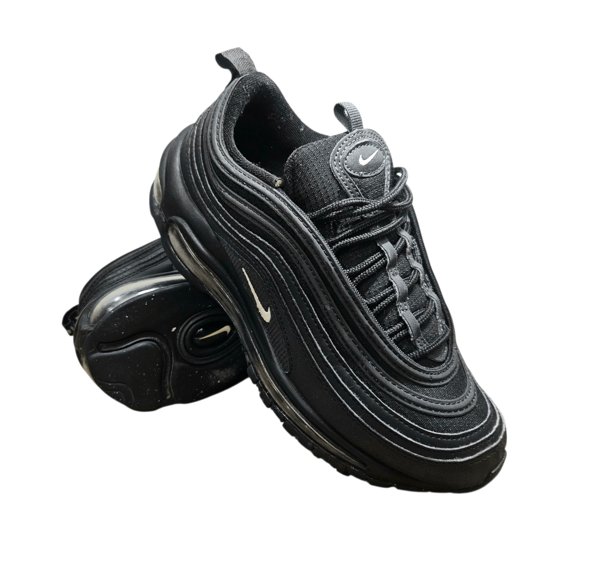 Nike 2021 Nike Air Max 97 GS "Black Antracite" Size US 6 / EU 39 - 1 Thumbnail