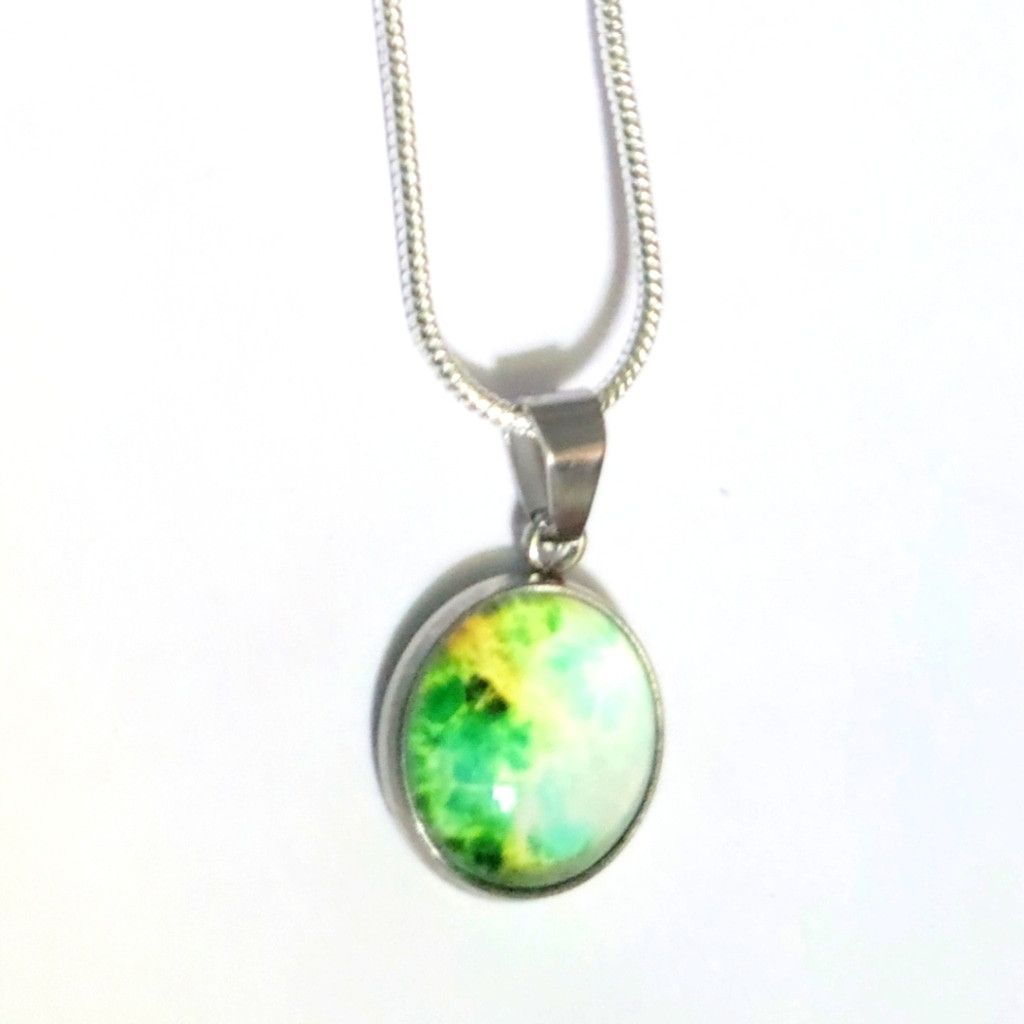 Handmade 925 Sterling Silver nebula galaxy necklace Size ONE SIZE - 1 Thumbnail