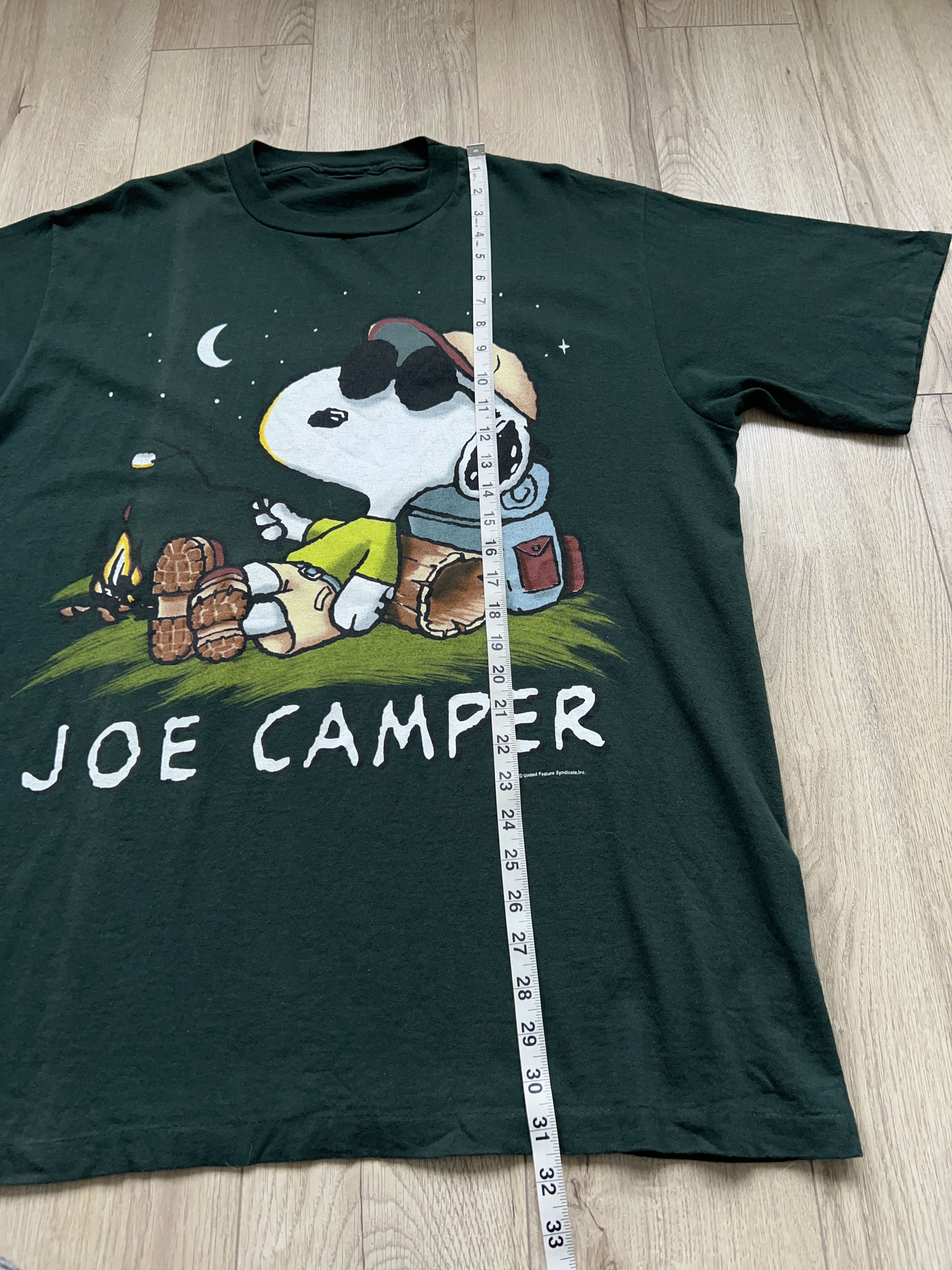 Cartoon Network × Peanuts × Vintage Snoopy Joe Camper Peanuts Comics Green T Shirt Tee XL Size US XL / EU 56 / 4 - 9 Thumbnail