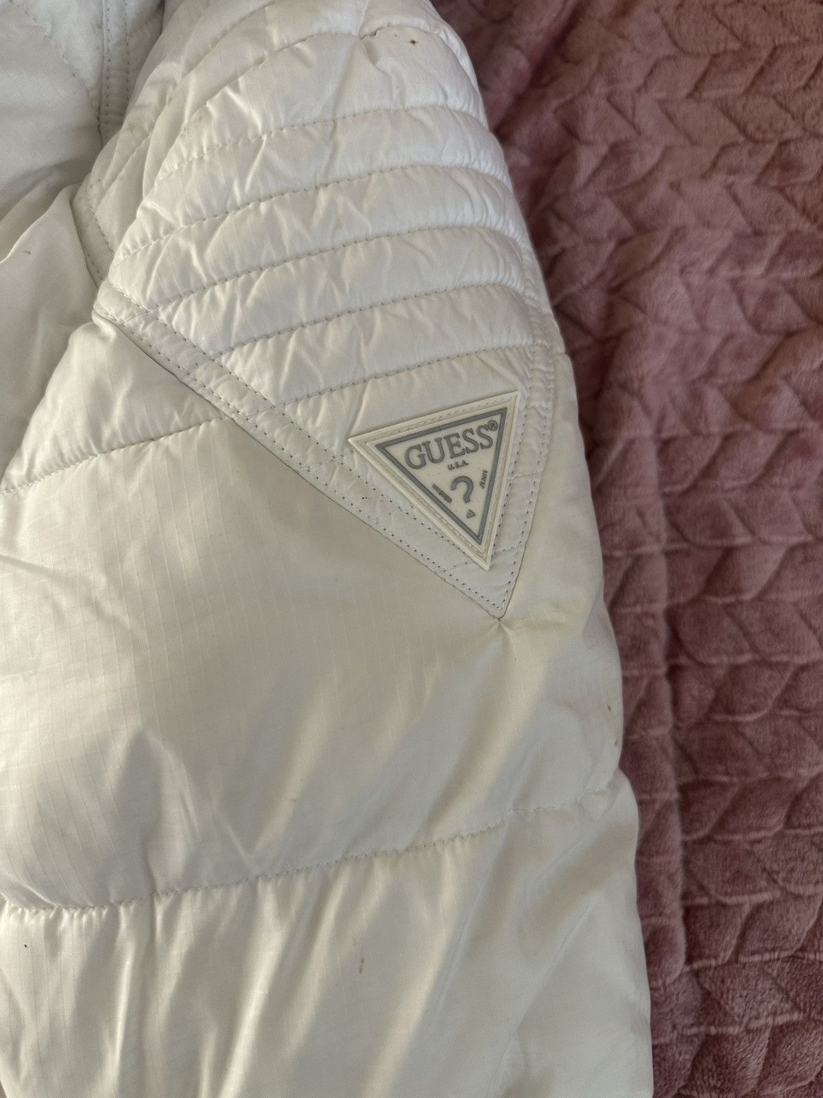 Guess Guess white mens puffer jacke x small Size US XS / EU 42 / 0 - 6 Thumbnail