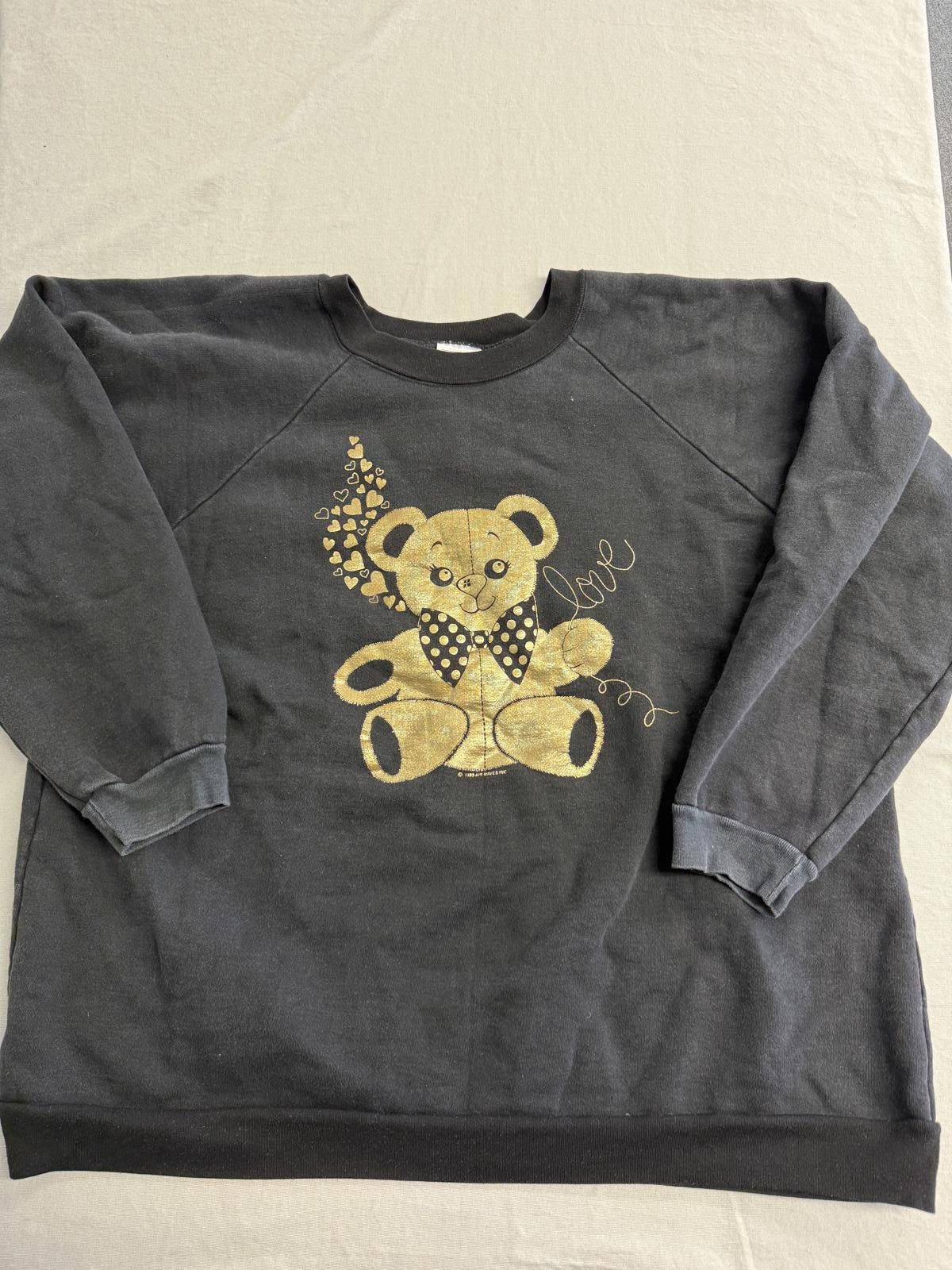 Other Vintage Teddy Bear Crewneck 1989 Valentine's Day Love 4XL Size US XXL / EU 58 / 5 - 1 Thumbnail