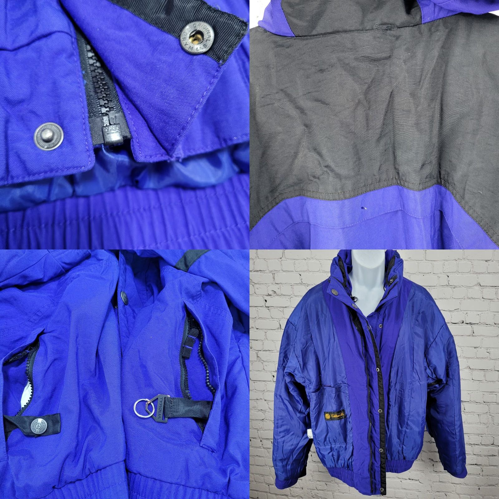 Vintage VINTAGE TYROLIA TYROLIA Celtech Waterproof Hooded Insulated Ski Jacket Large L Blue Men Jacket Size US L / EU 52-54 / 3 - 8 Thumbnail