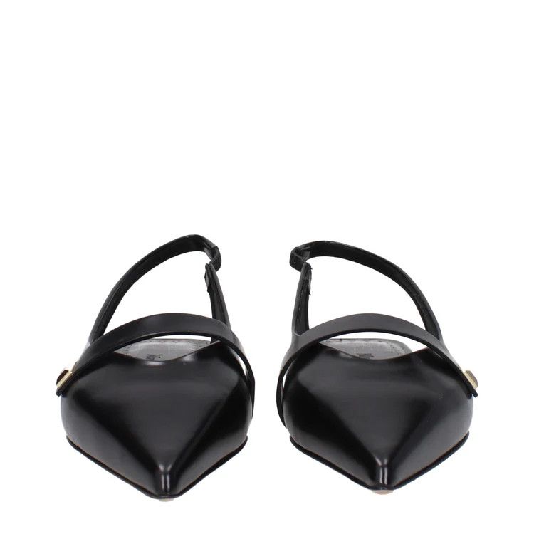 Max Mara ob1o1e1124 Leather Sandals in Black Size US 6.5 / IT 36.5 - 3 Thumbnail