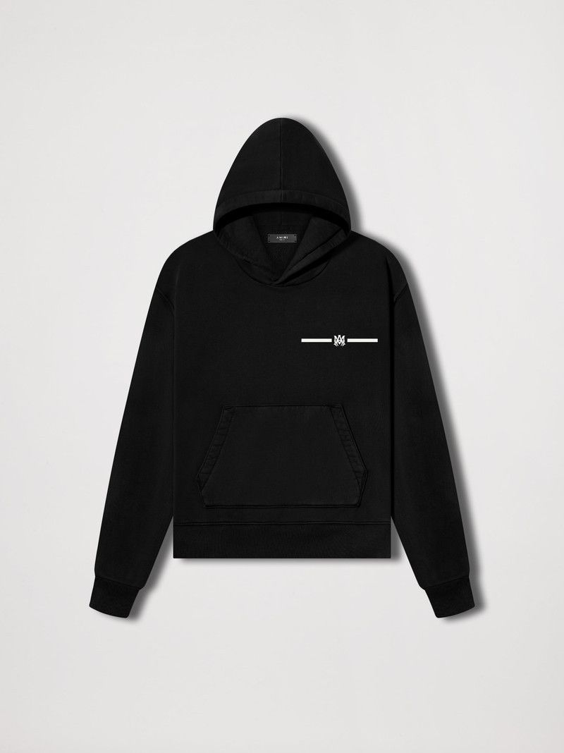 Amiri o1mle0426 Micro MA Bar Hoodie in Black Size US L / EU 52-54 / 3 - 1 Thumbnail