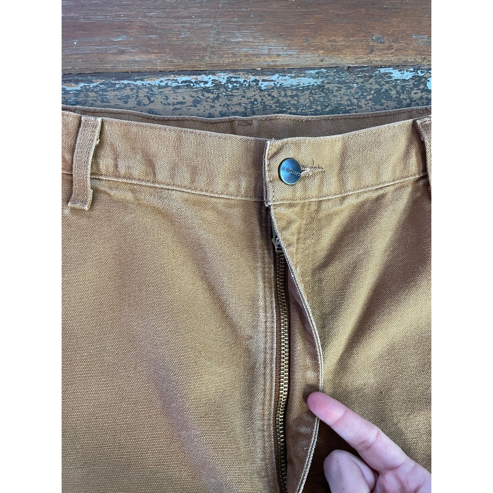 Carhartt Carhartt B11 Brown Duck Canvas Work Pants Mens 38x36 Size US 38 / EU 54 - 6 Thumbnail