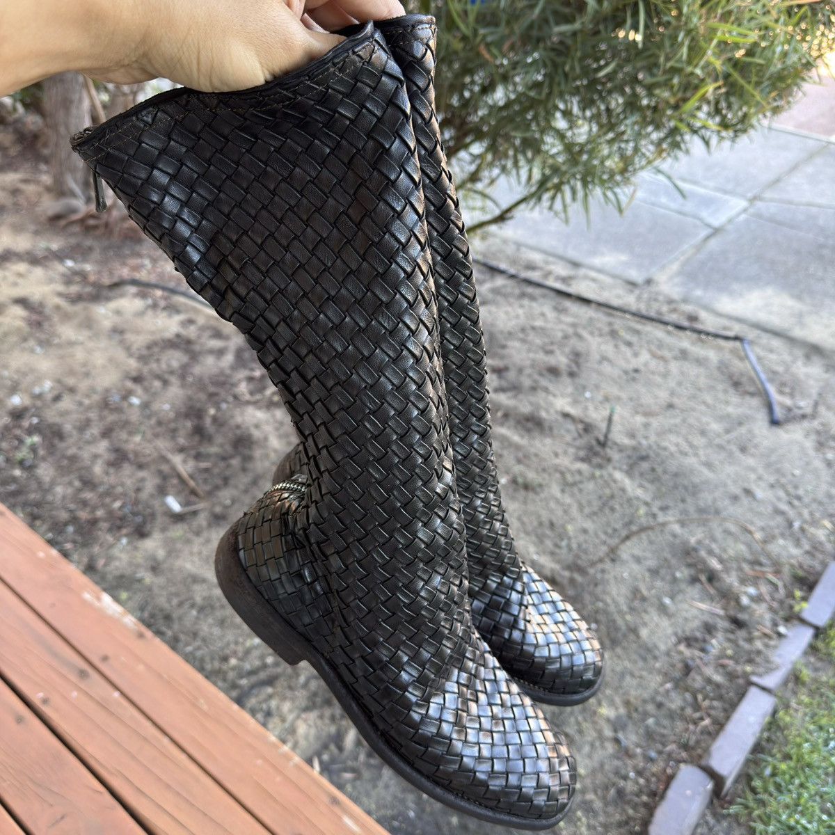 Guidi Rare, brand-new Guidi Archive 989 woven long boots, size 42 Size US 9 / EU 42 - 6 Thumbnail