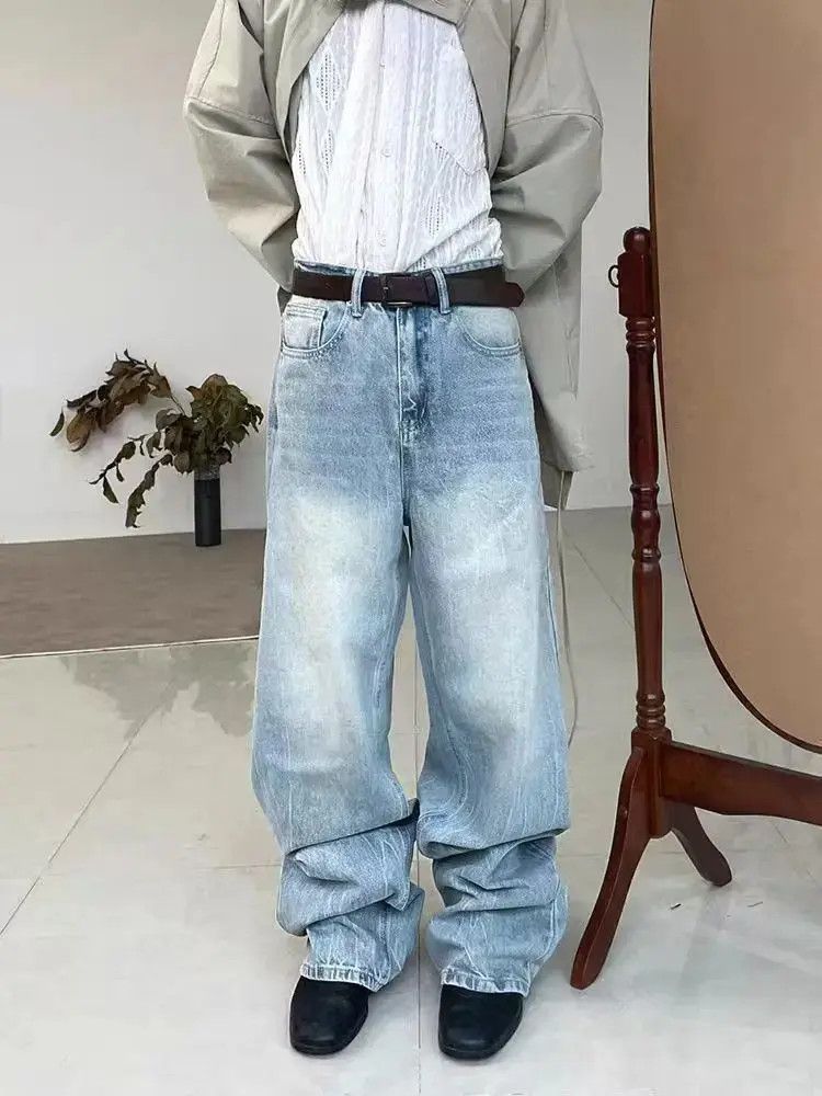 Japanese Brand Vintage washed street Y2K baggy jeans Size US 32 / EU 48 - 6 Thumbnail