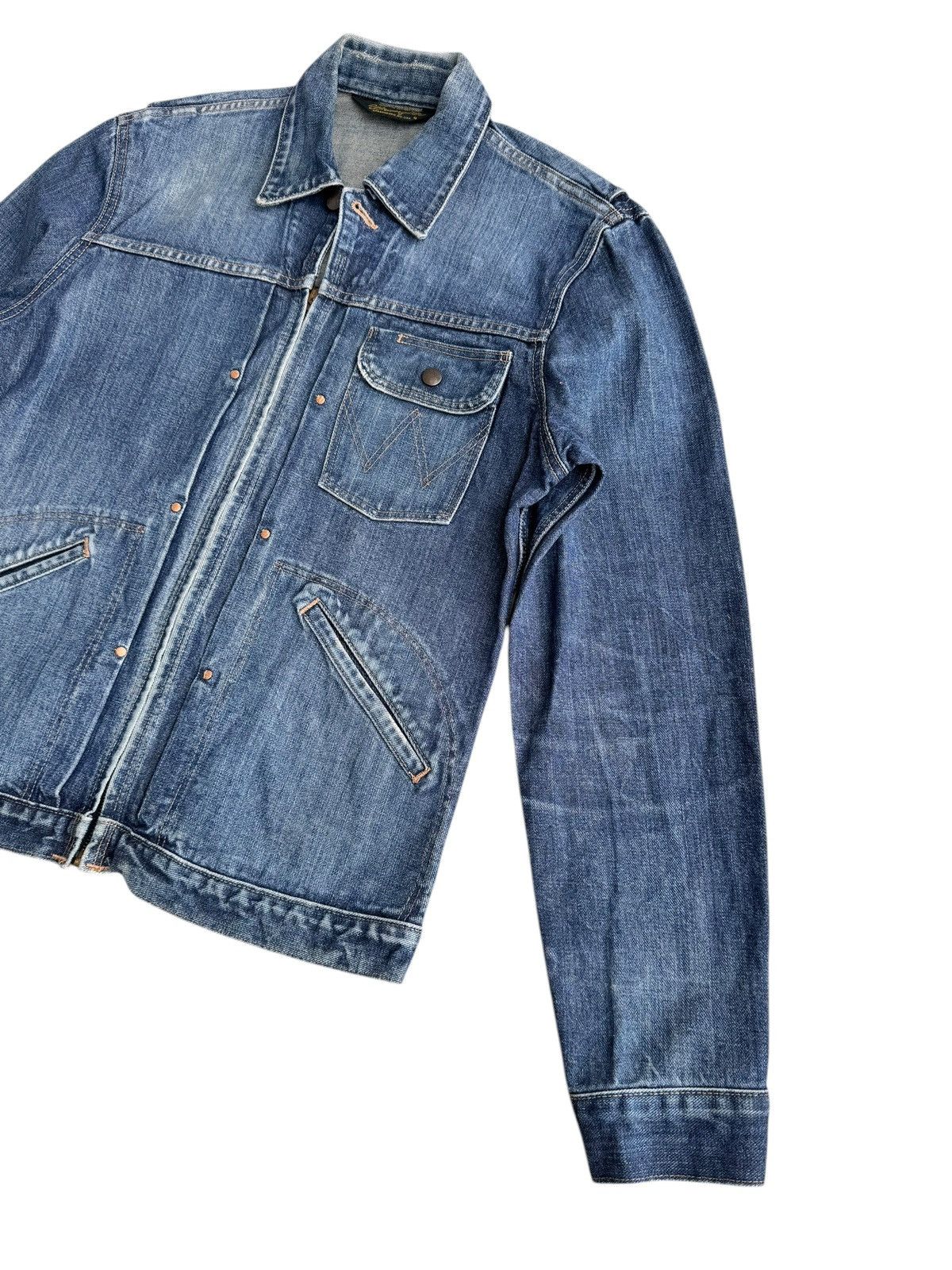 Levi's Vintage Clothing × Vintage × Wrangler Vintage Distressed Wrangler Trucker Denim Size US M / EU 48-50 / 2 - 4 Thumbnail