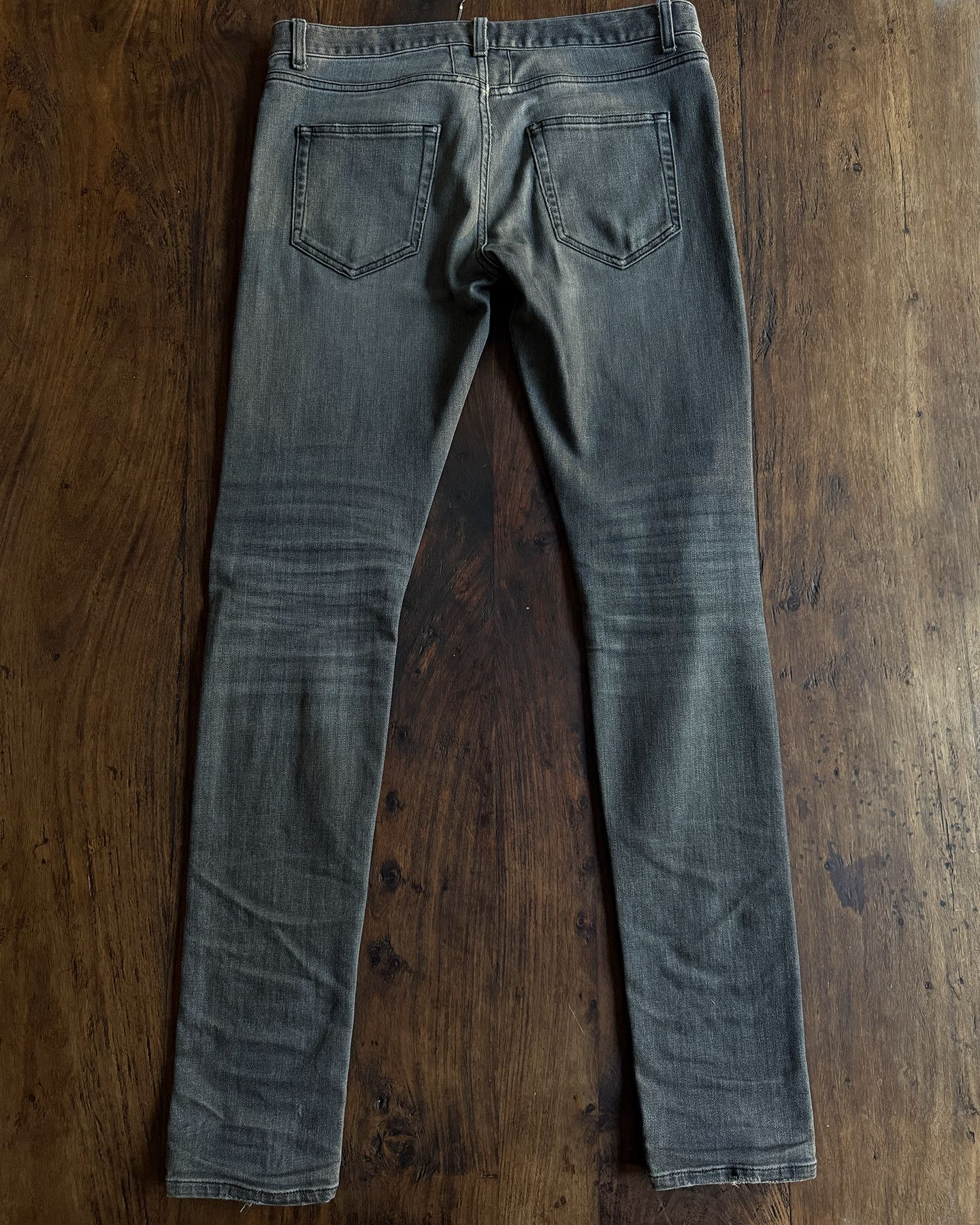 Saint Laurent Paris Saint Laurent Hedi Slimane D02 Jeans Washed Grey Size US 31 - 5 Thumbnail
