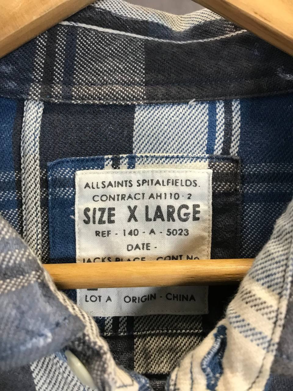 Allsaints Allsaints vintage flannel zip shirt Size US XL / EU 56 / 4 - 3 Thumbnail