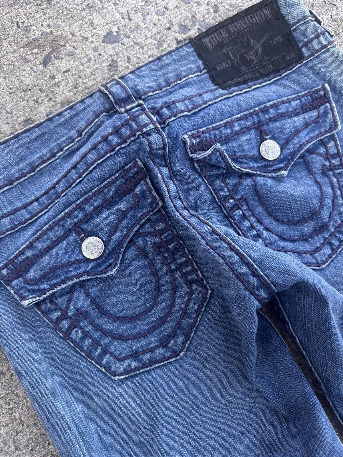 True Religion True Religion Billy Super T Jeans - Classic Bootcut Denim Size 28" / US 6 / IT 42 - 5 Thumbnail