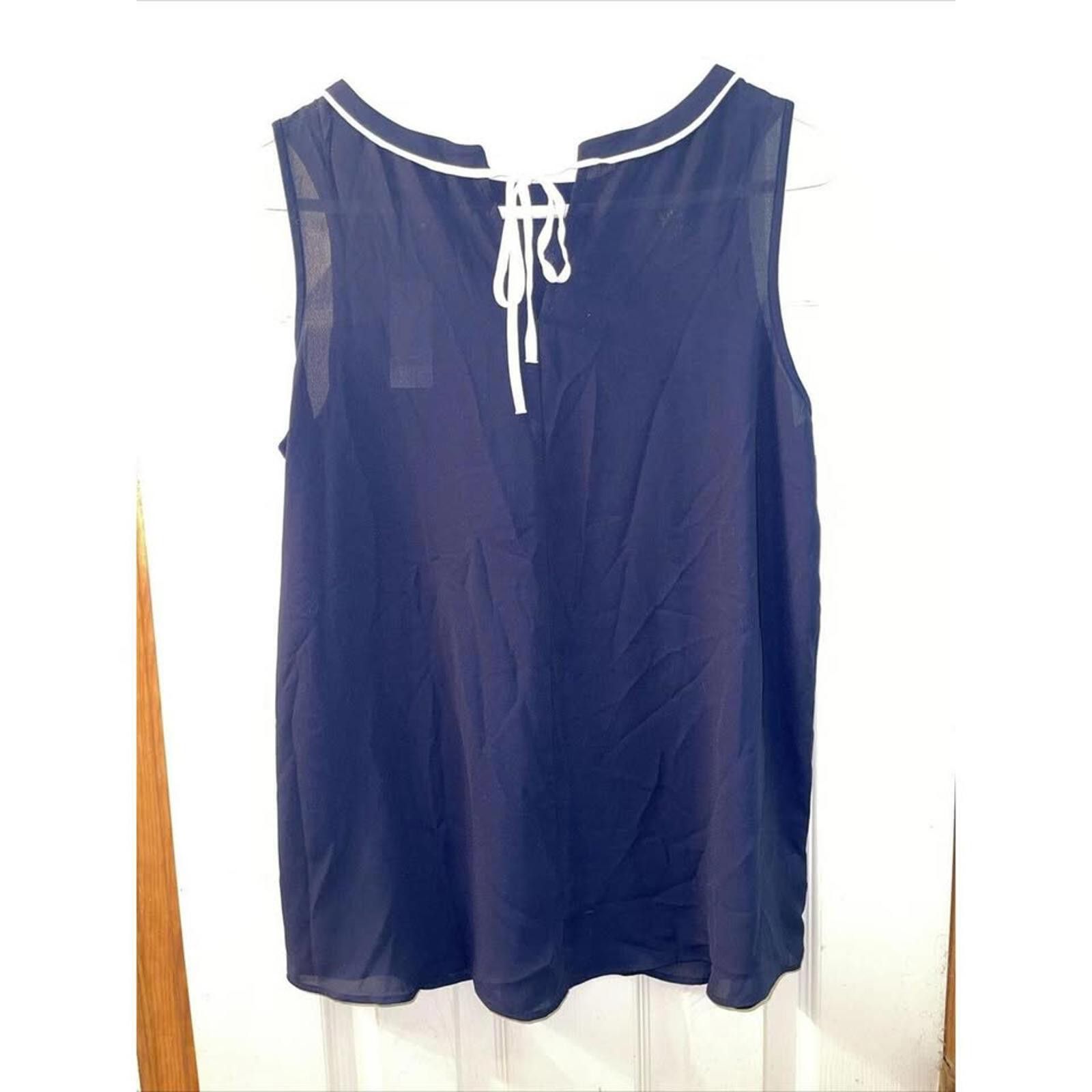 Other LOFT Women's Sleeveless Blouse with Contrast Trim - Size S Size S / US 4 / IT 40 - 5 Thumbnail