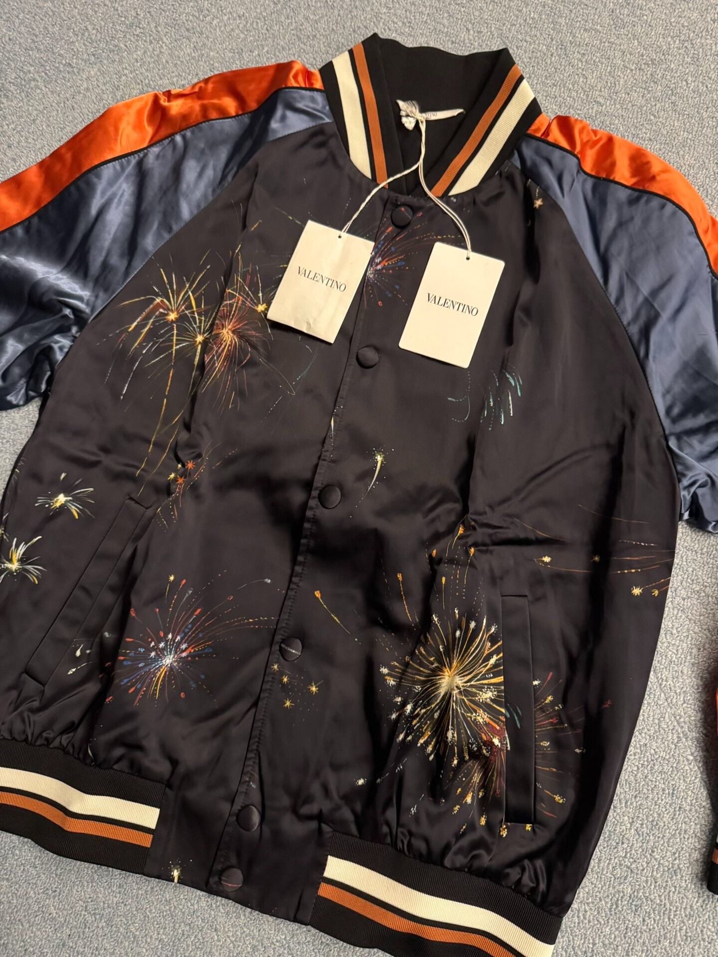 Valentino valentino fireworks silk er jacket Size US L / EU 52-54 / 3 - 2 Thumbnail