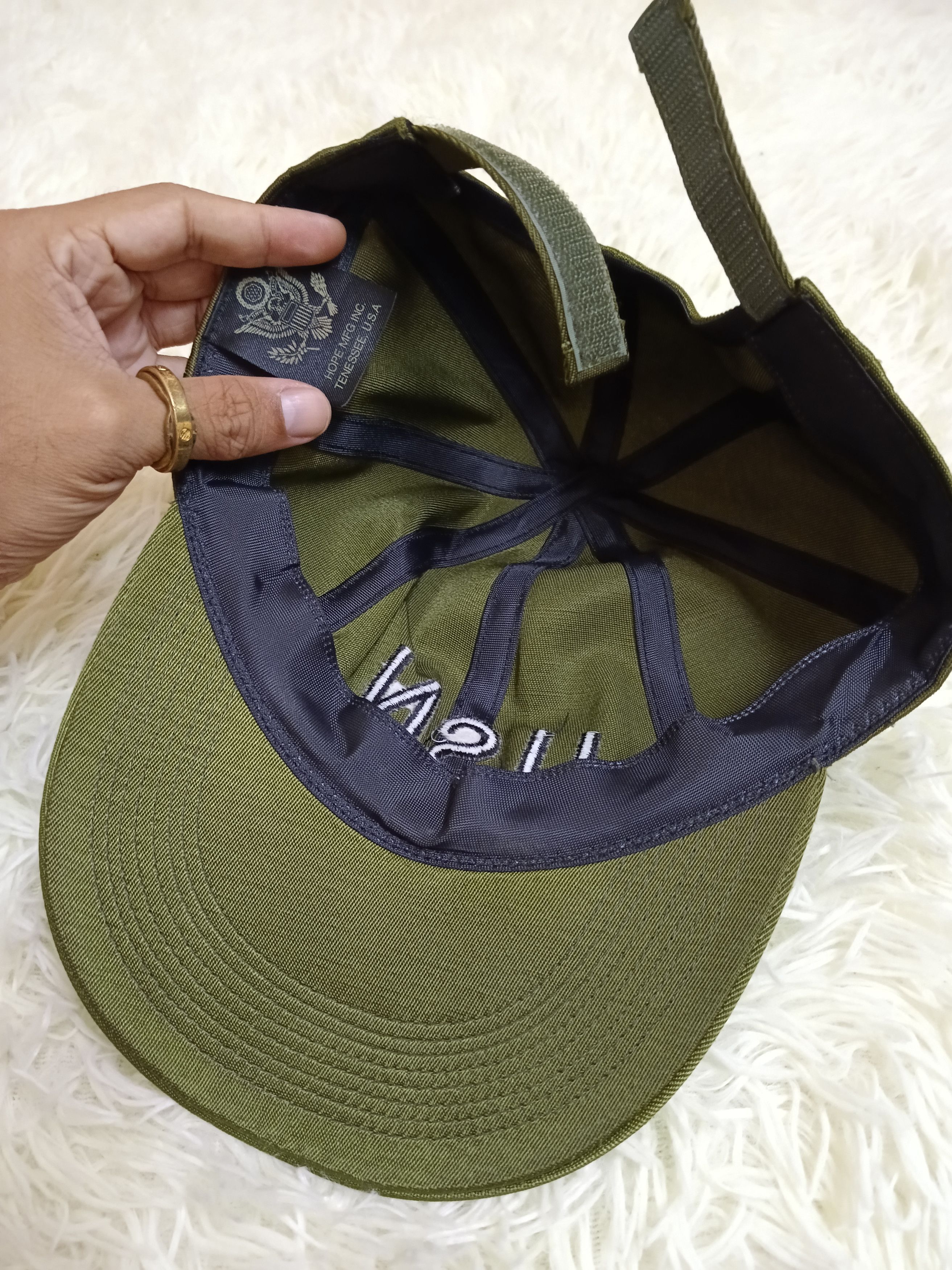 Hope × Vintage VINTAGE 90s USN HOPE MFG INC WELCRO HAT Size ONE SIZE - 2 Thumbnail