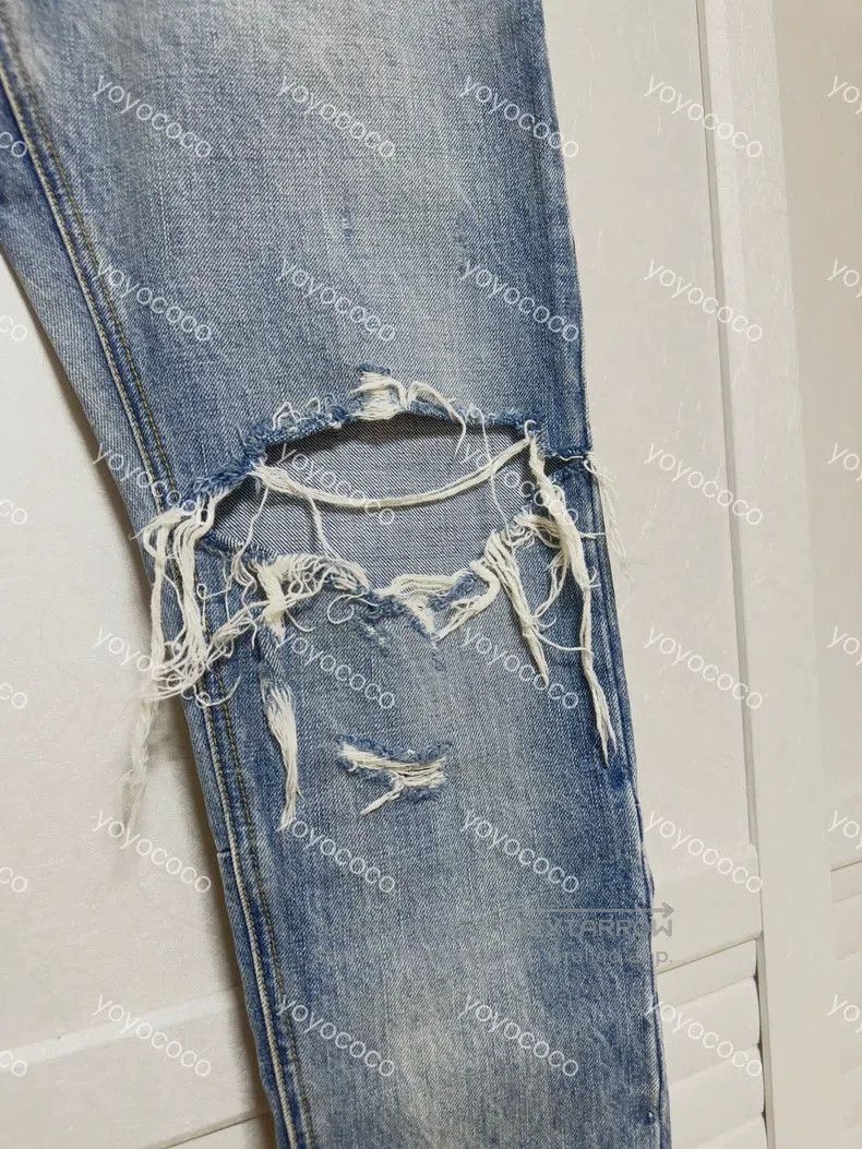 Fear of God Fear of God 4th Season 2nd Knife Cut Destruction Blue Cow Size US 32 / EU 48 - 3 Thumbnail