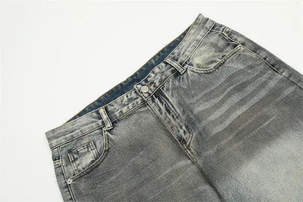 Japanese Brand Riho Gradient Wash Punk Distressed Loose Ripped Jeans Size US 32 / EU 48 - 3 Thumbnail