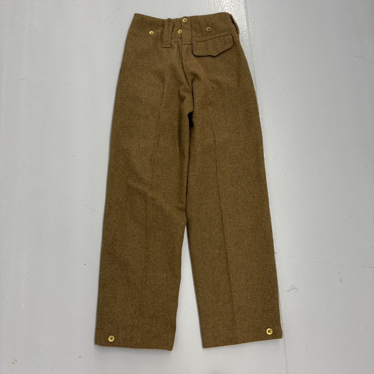 Other Vintage WW1 Army Wool Repro Front Pocket Trousers 30x34 Size US 30 / EU 46 - 3 Thumbnail